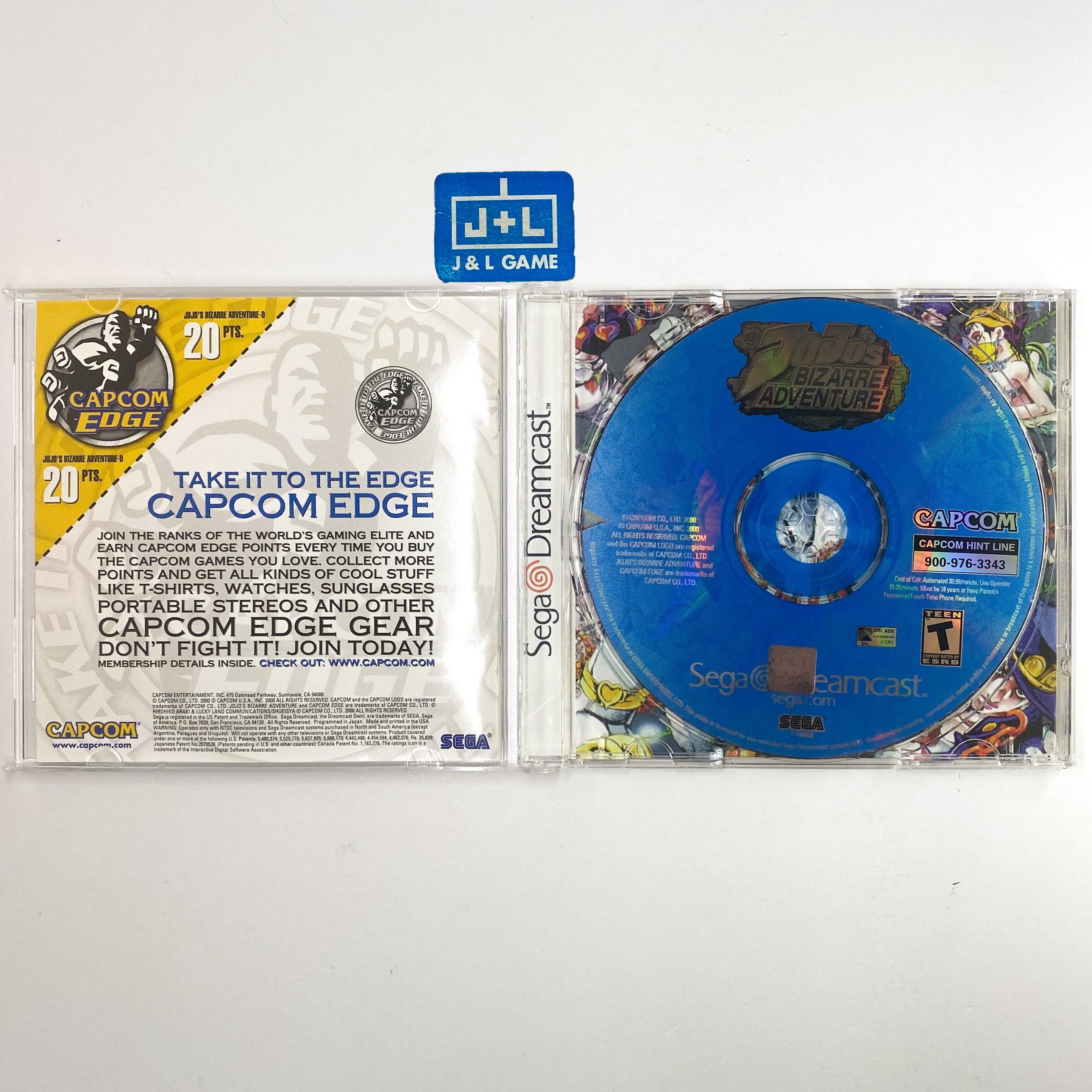 Jojo's Bizarre Adventure - (DC) SEGA Dreamcast  [Pre-Owned] Video Games Capcom   