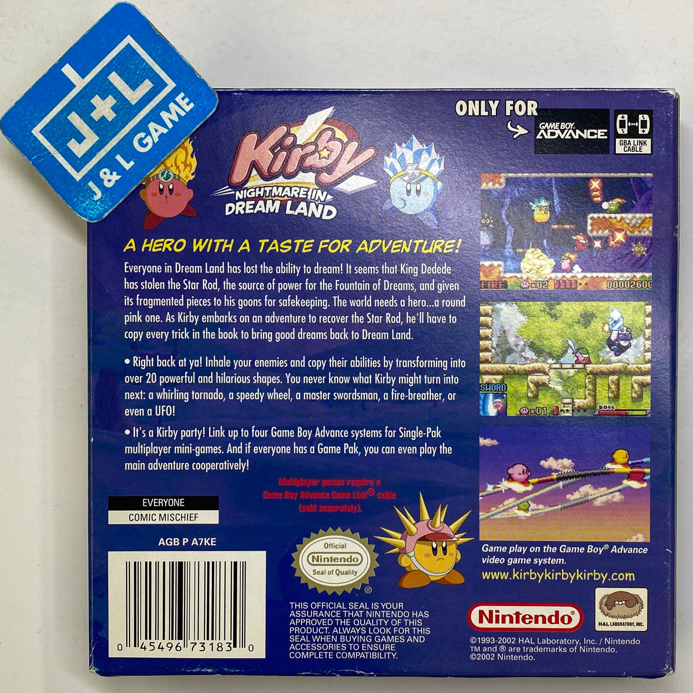 Kirby: Nightmare in Dream Land - (GBA) Game Boy Advance [Pre-Owned] Video Games Nintendo   