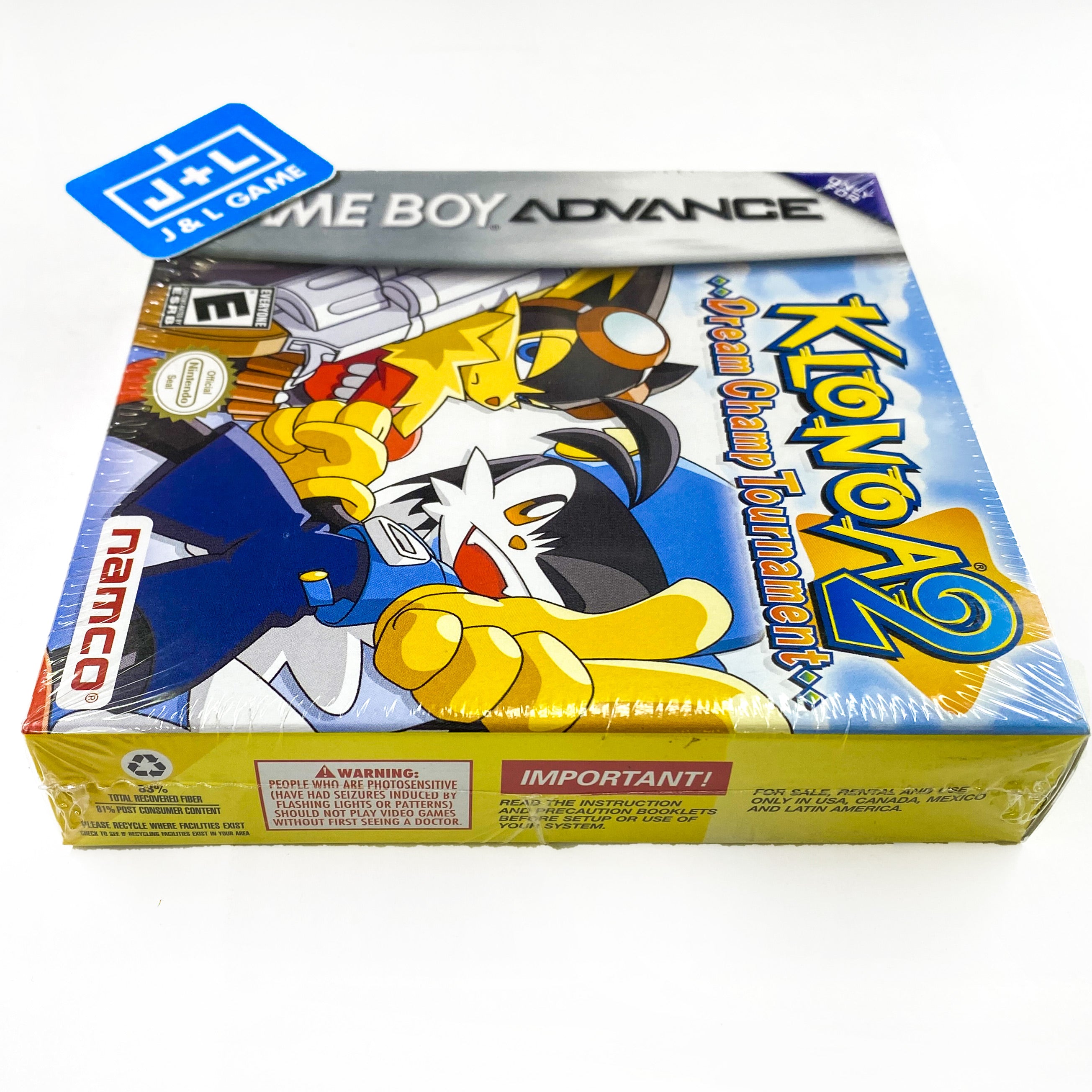 Klonoa 2: Dream Champ Tournament - (GBA) Game Boy Advance Video Games Namco   