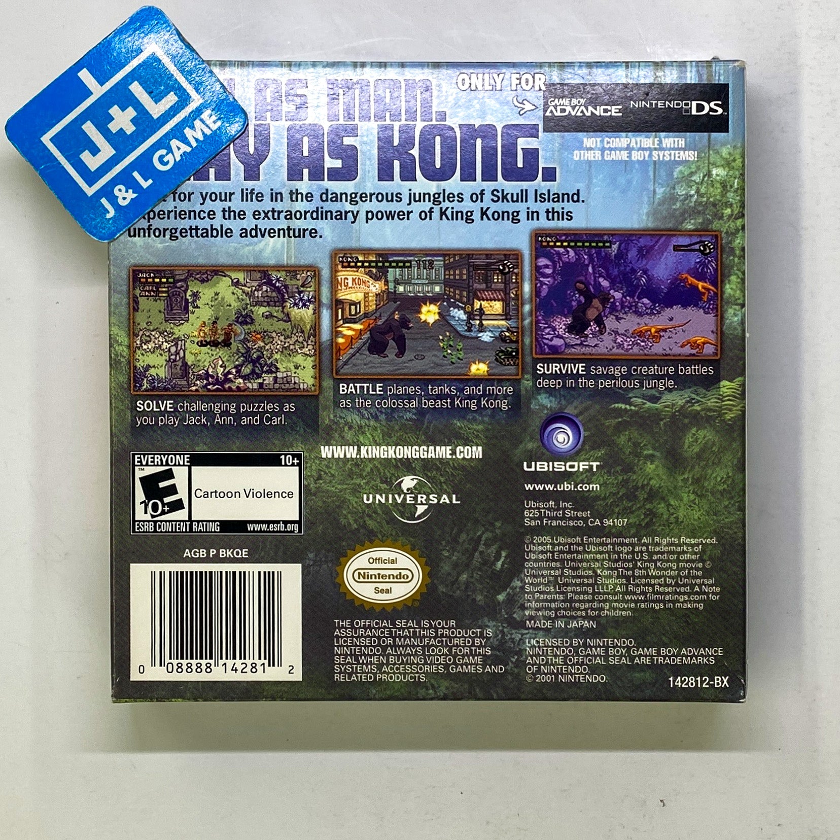 Kong: The 8th Wonder of the World - (GBA) Game Boy Advance [Pre-Owned] Video Games Ubisoft   