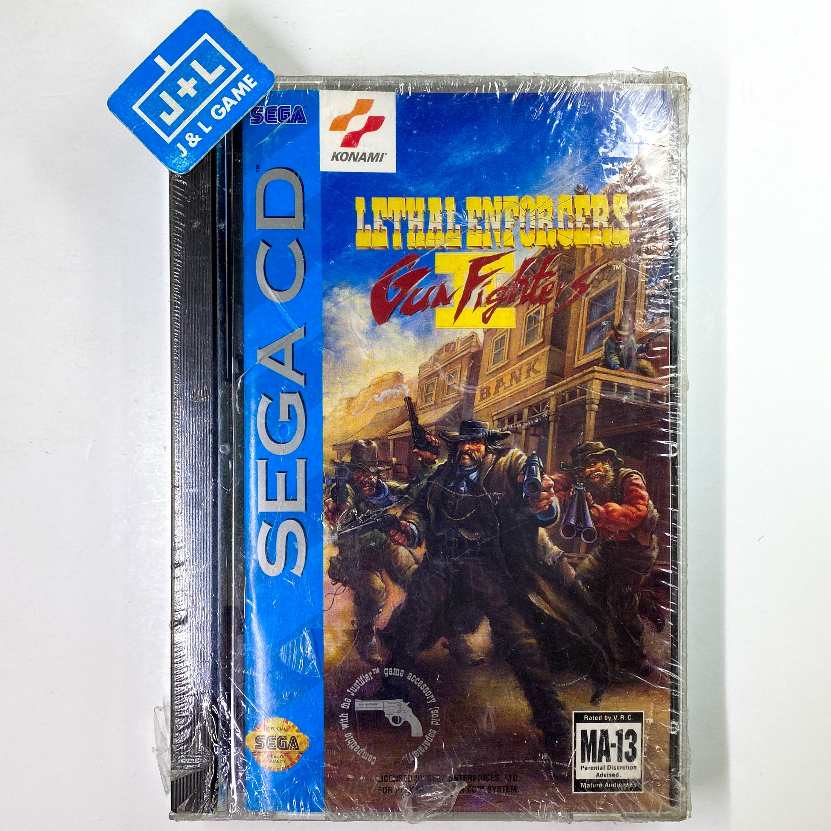 Lethal Enforcers II: Gun Fighters - SEGA CD Video Games Konami   