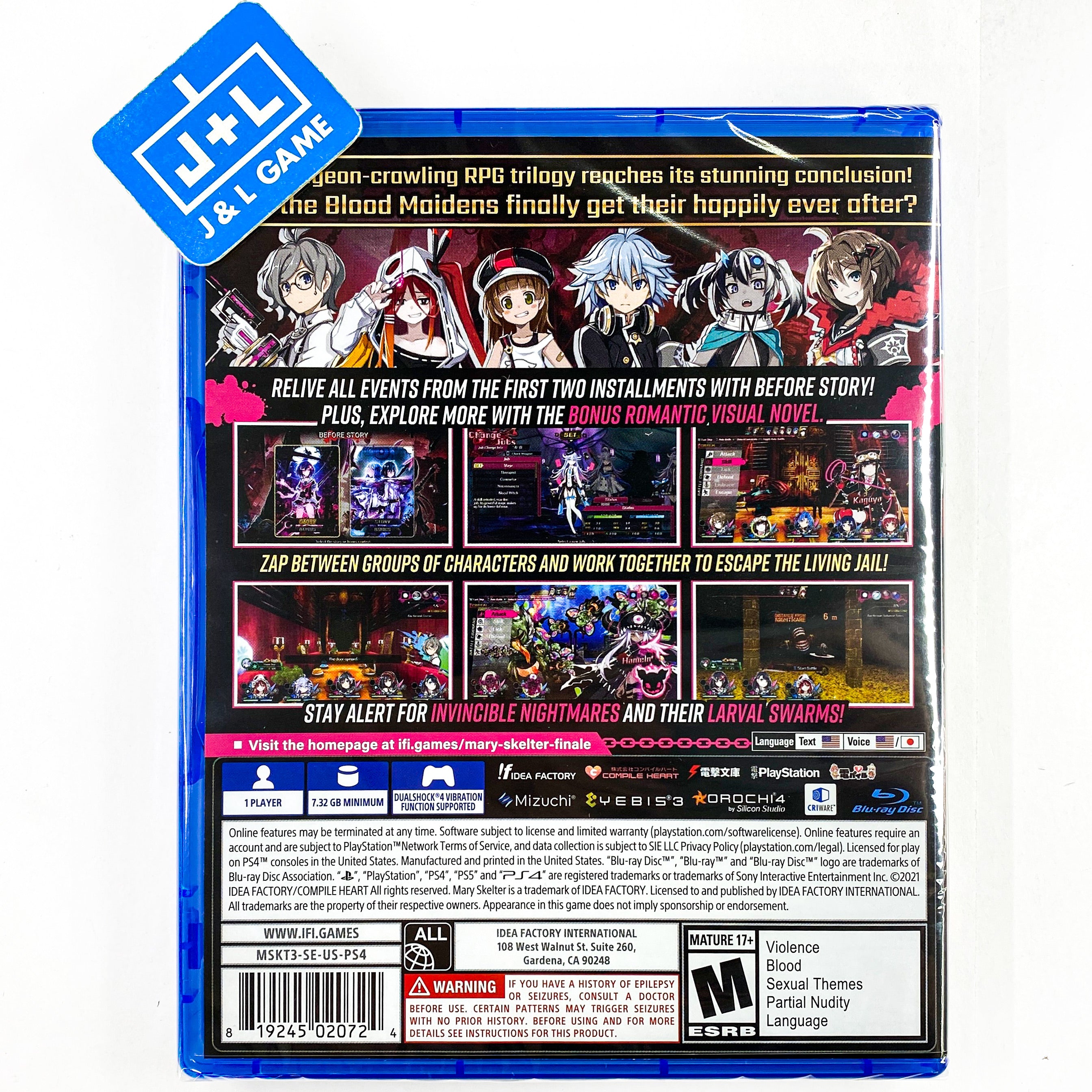 Mary Skelter Finale - PlayStation 4 Video Games Idea Factory International   