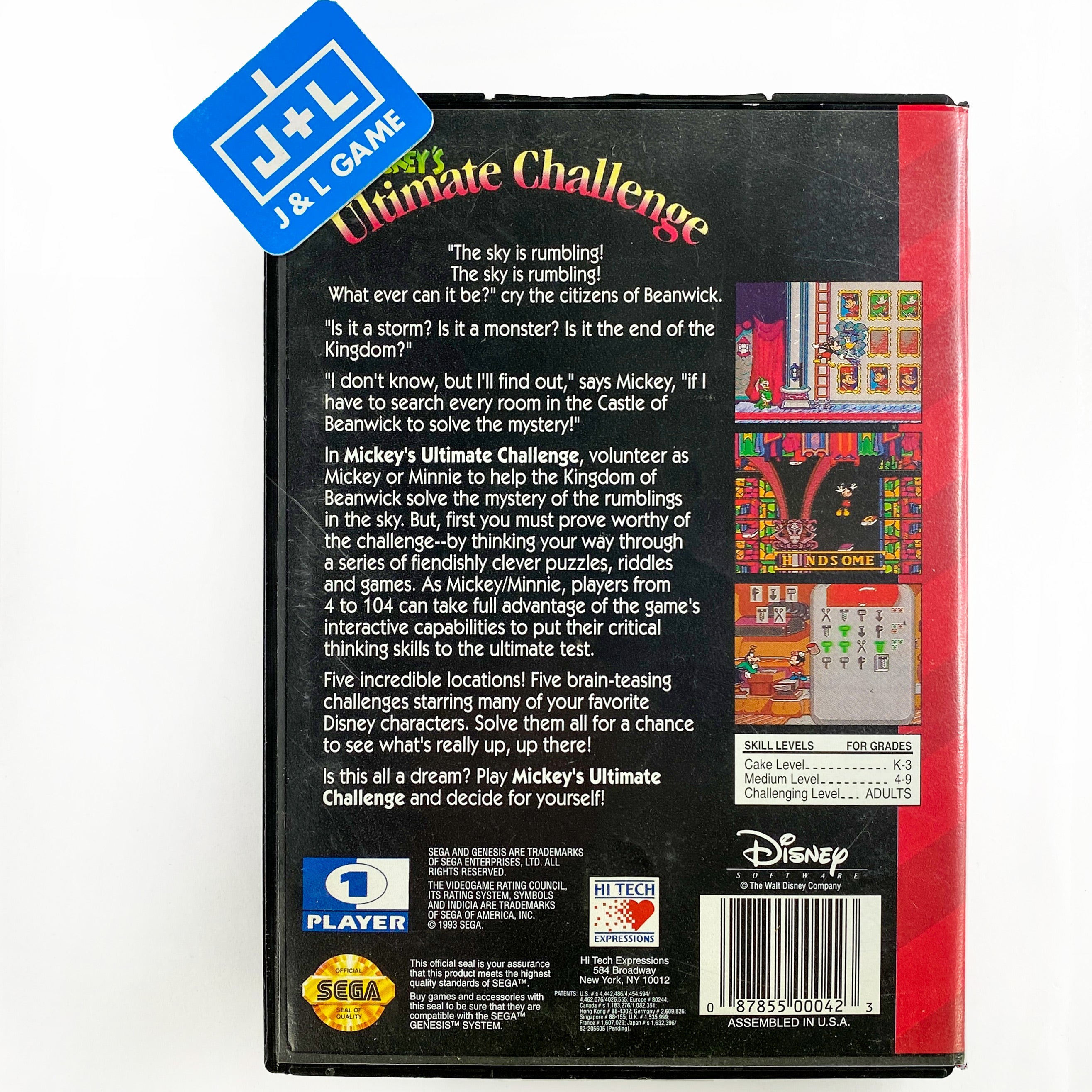 Mickey's Ultimate Challenge - SEGA Genesis [Pre-Owned] Video Games High Tech   