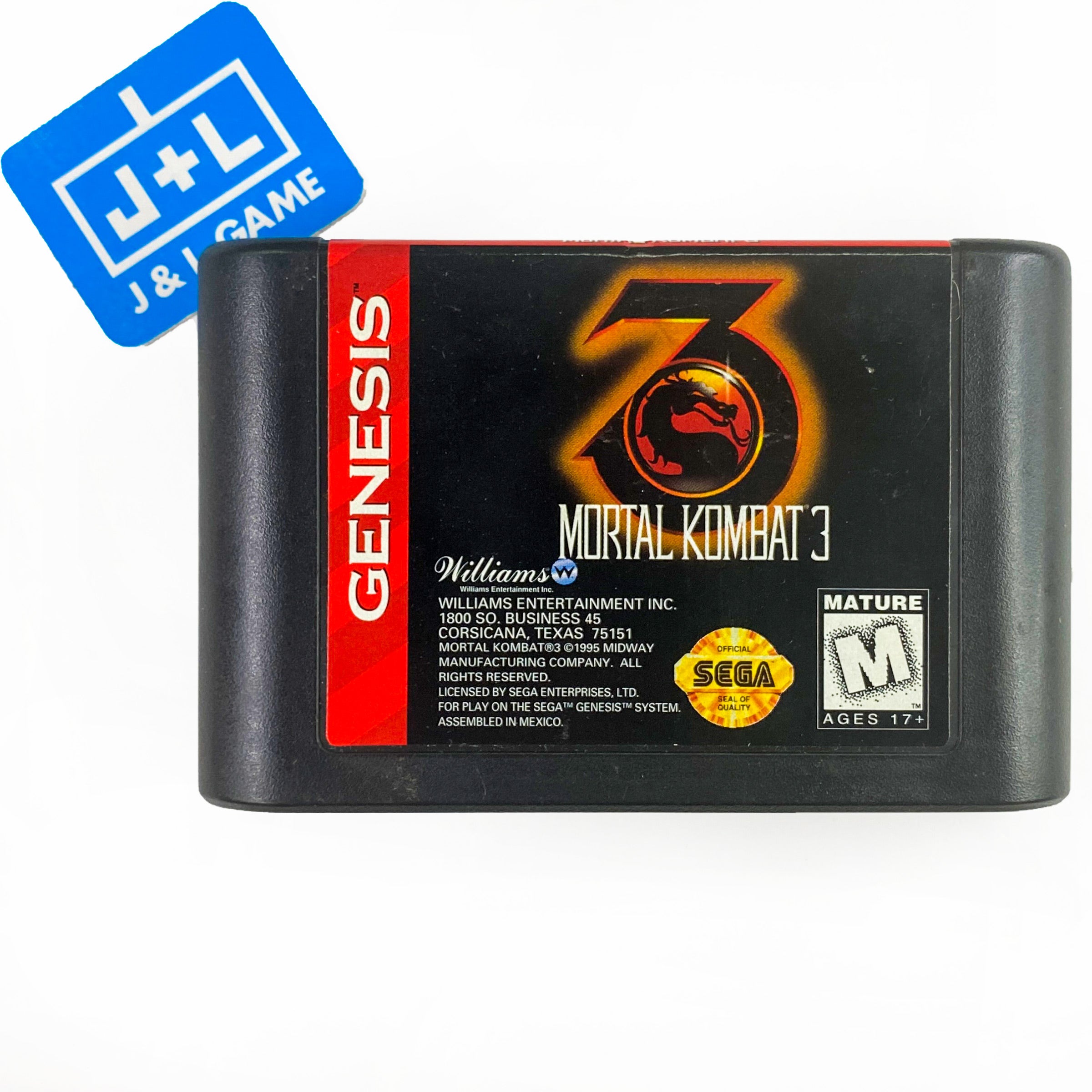 Mortal Kombat 3 - (SG) SEGA Genesis [Pre-Owned] Video Games Williams   