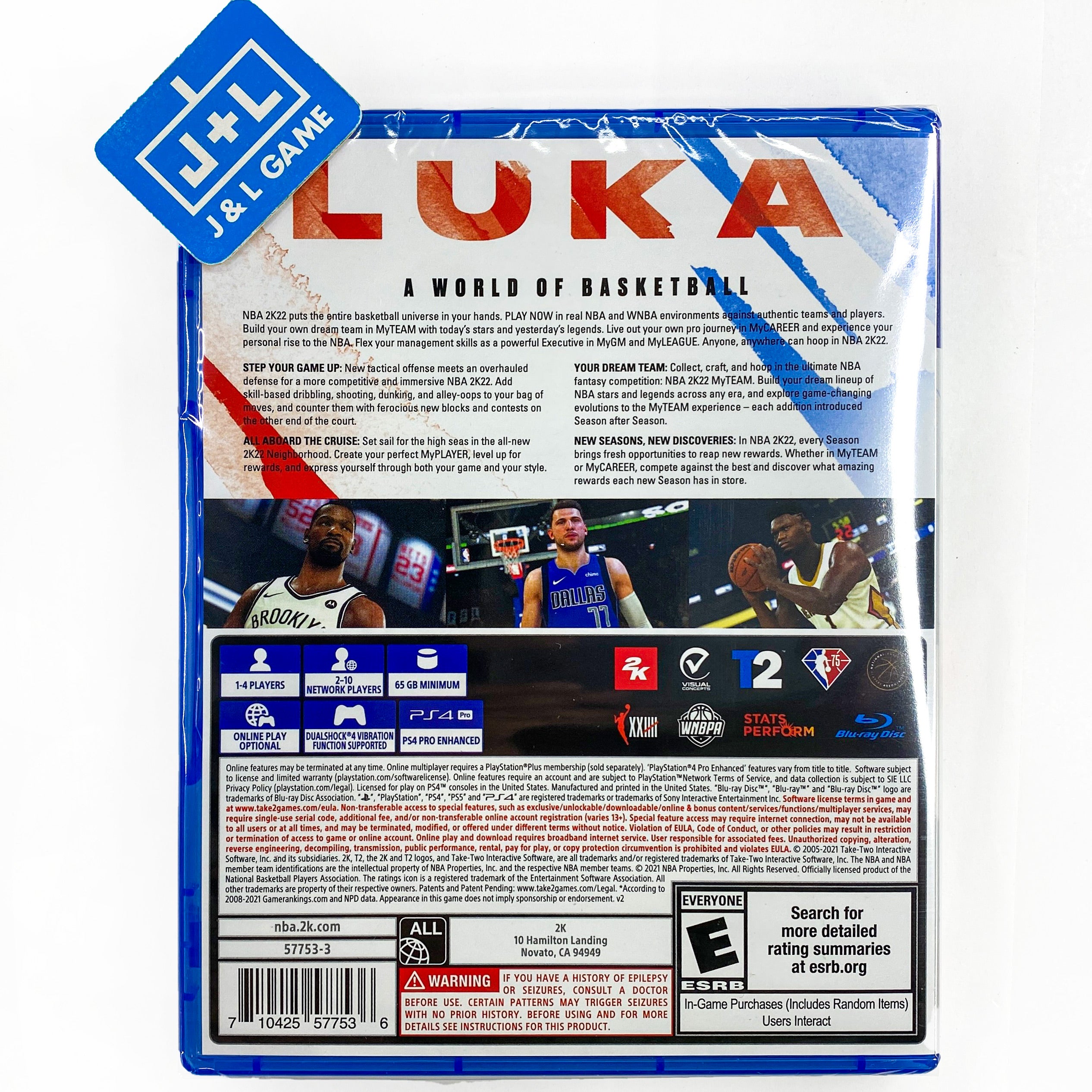 NBA 2K22 - (PS4) PlayStation 4 Video Games 2K   