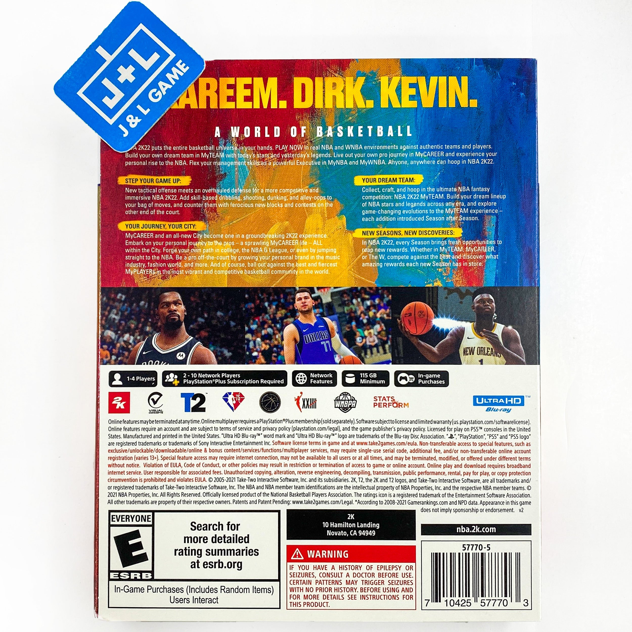 『NBA 2K22』NBA 75周年記念エディション NBA 2K22 - Cover - NBA 75th Anniversary Edition | 2K News