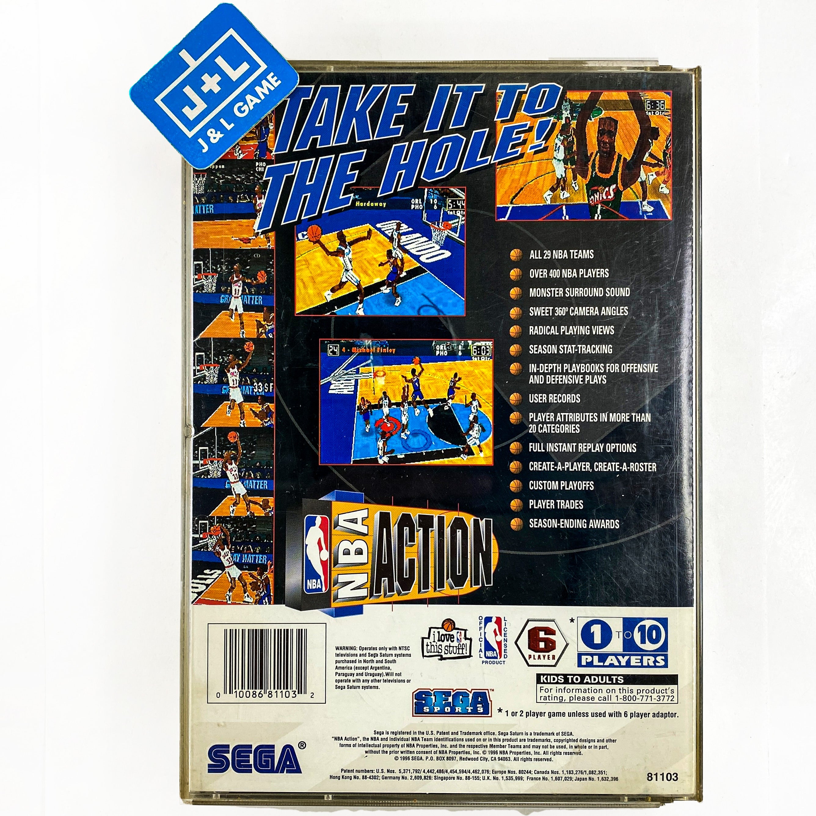 NBA Action - (SS) SEGA Saturn [Pre-Owned] Video Games Sega   
