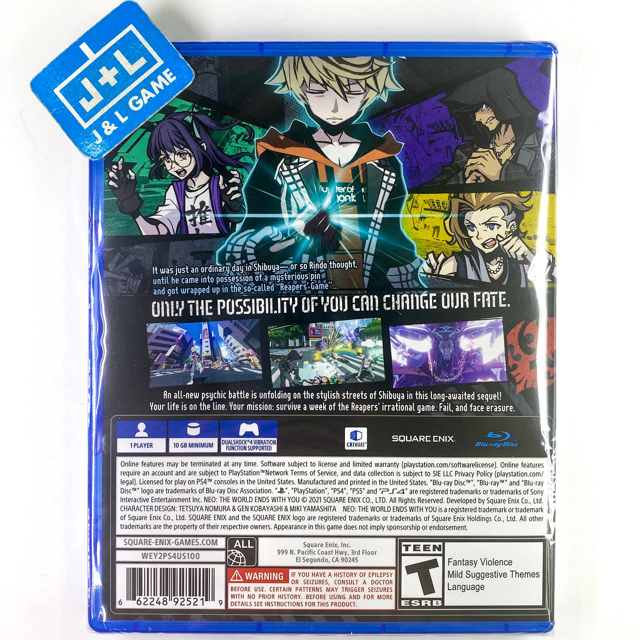 NEO: The World Ends with You - (PS4) PlayStation 4 Video Games Square Enix   