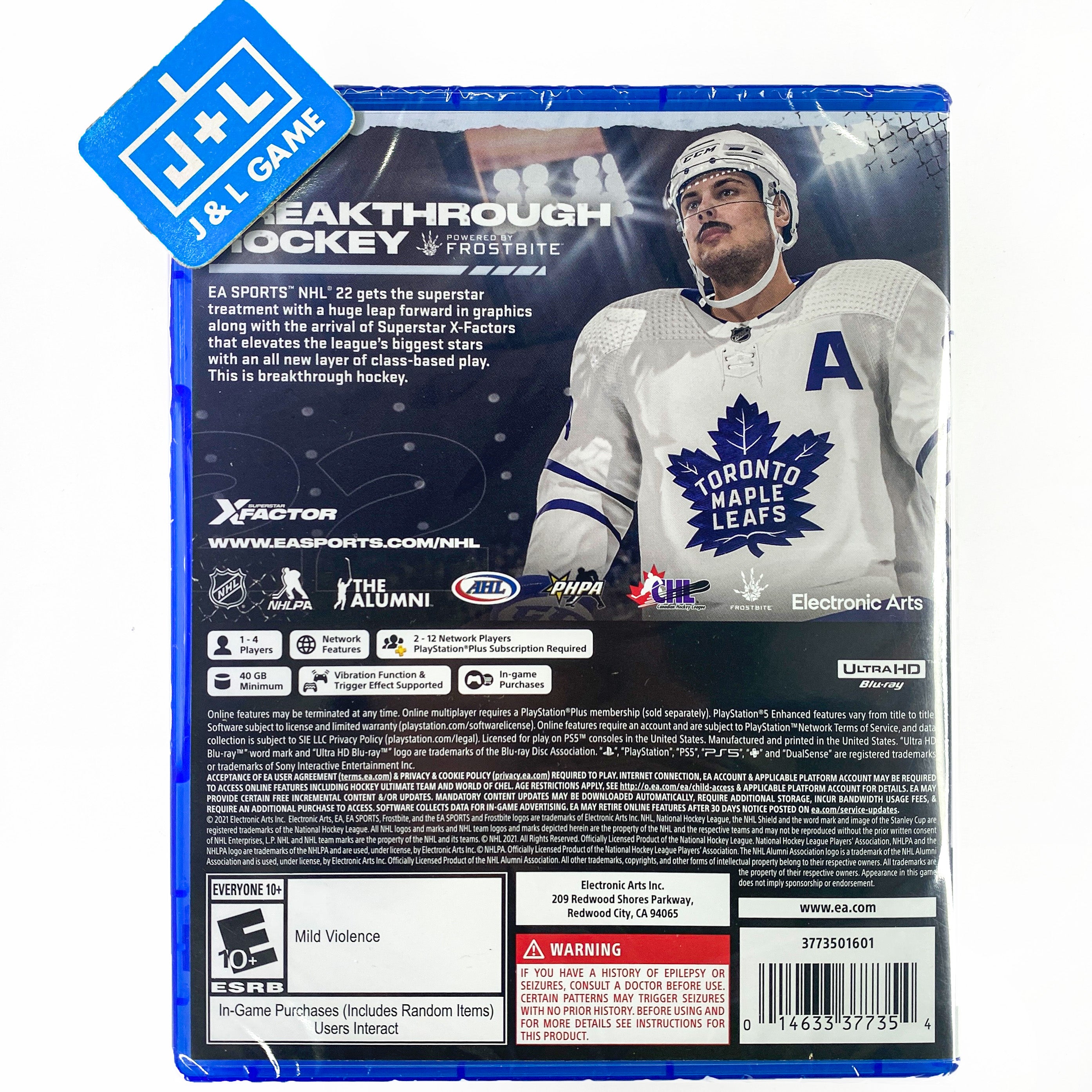 NHL 22 - (PS5) PlayStation 5 Video Games Electronic Arts   