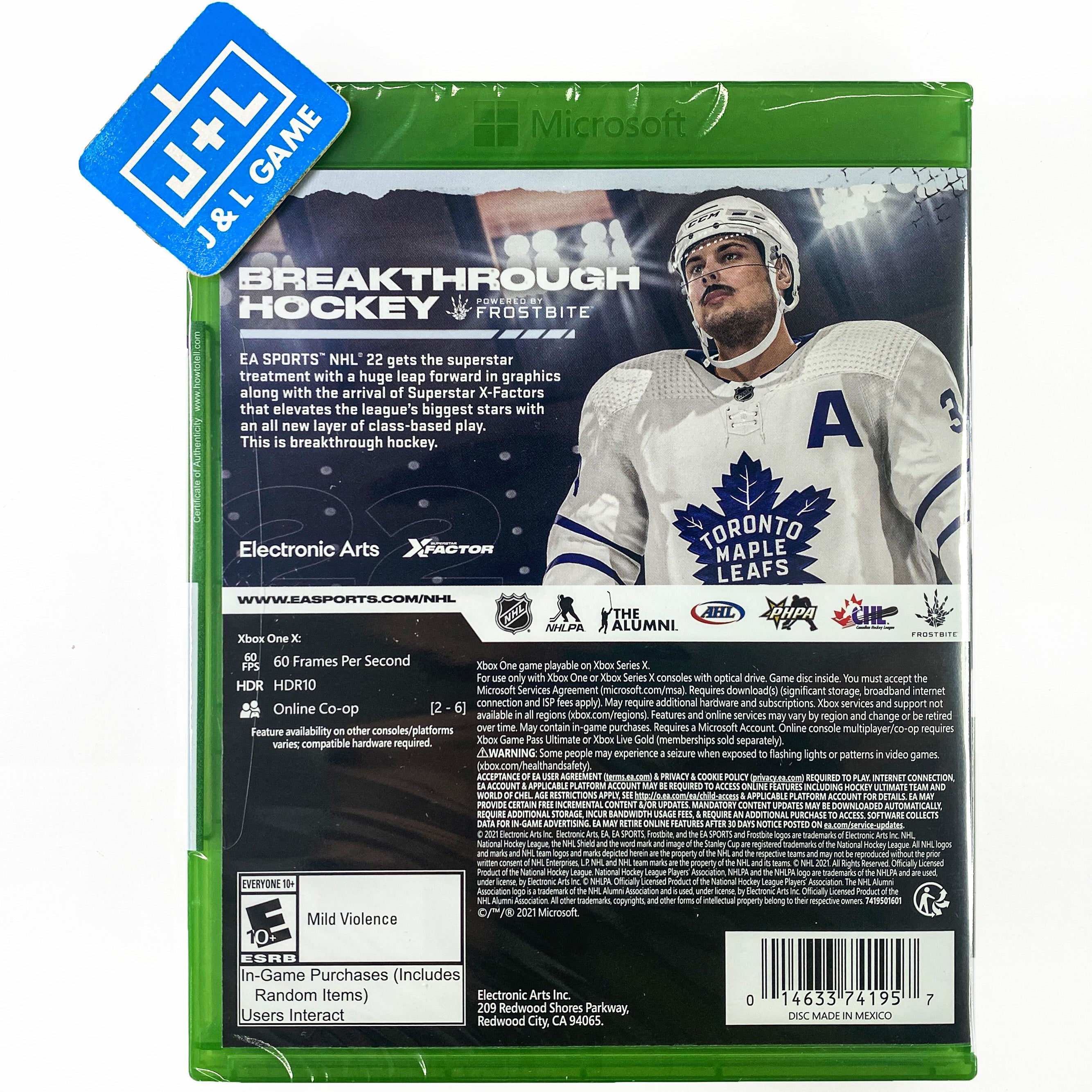 NHL 22 - (XB1) Xbox One Video Games Electronic Arts   