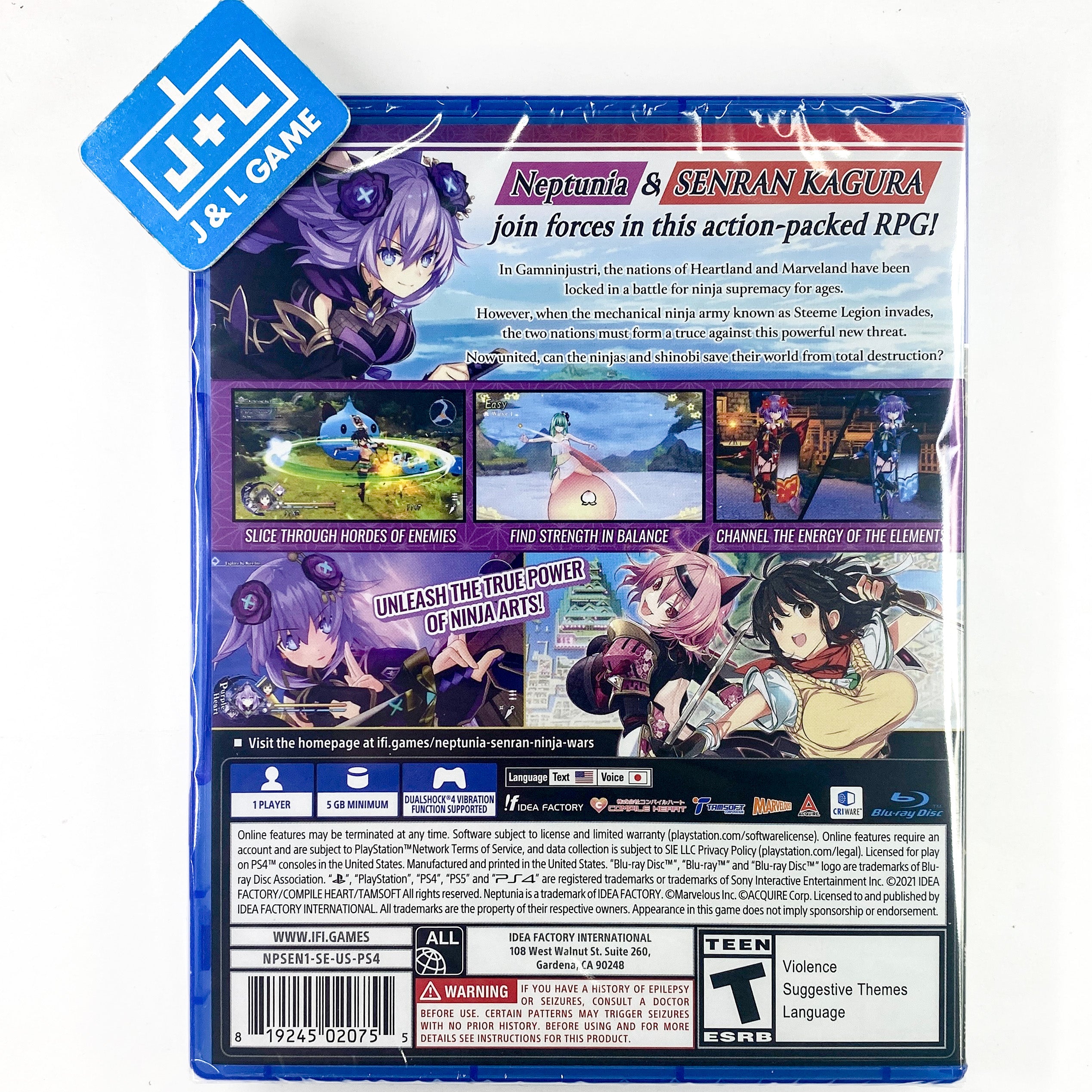 Neptunia X Senran Kagura: Ninja Wars - (PS4) PlayStation 4 Video Games Idea Factory International   