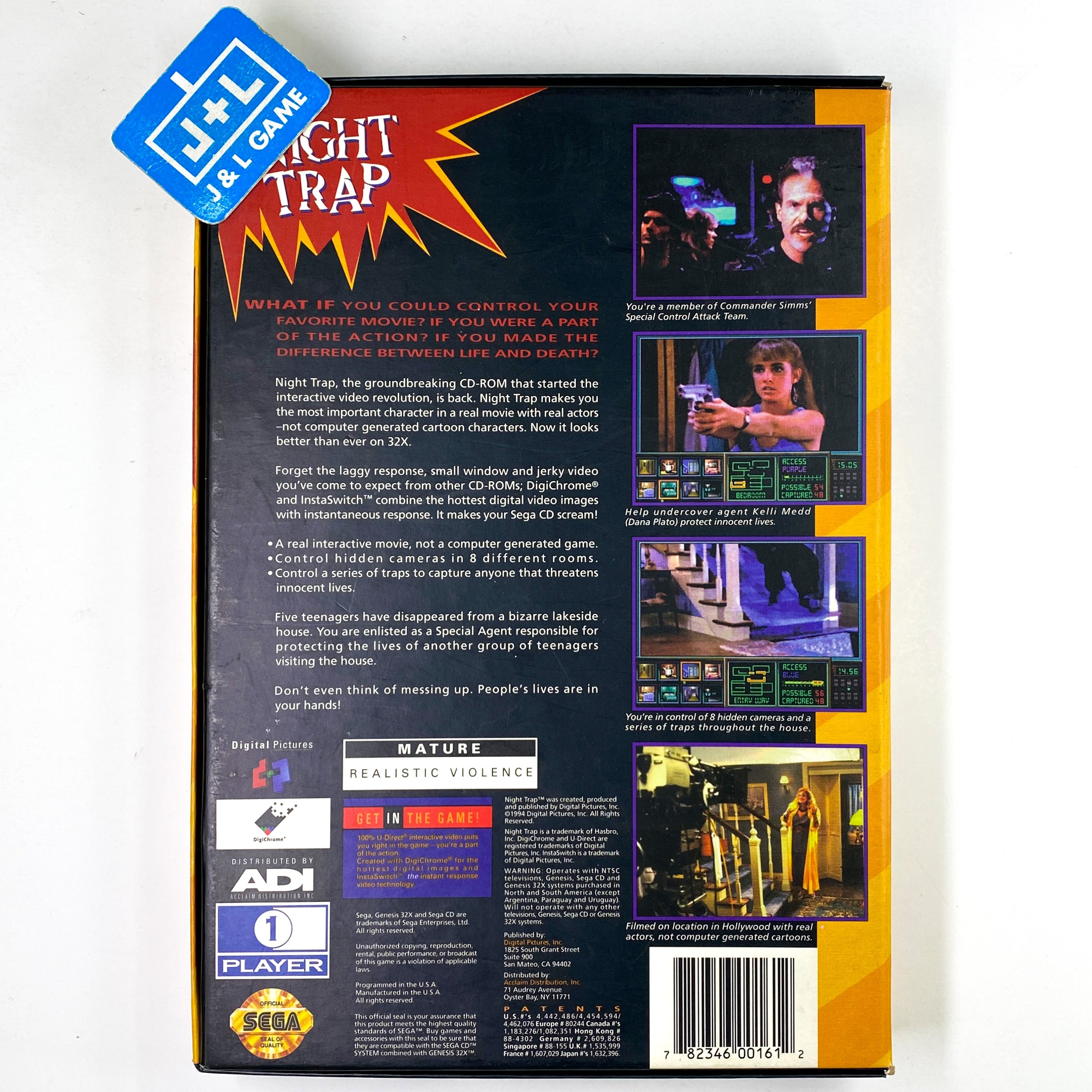 Night Trap - SEGA CD 32X [Pre-Owned] | J&L Game