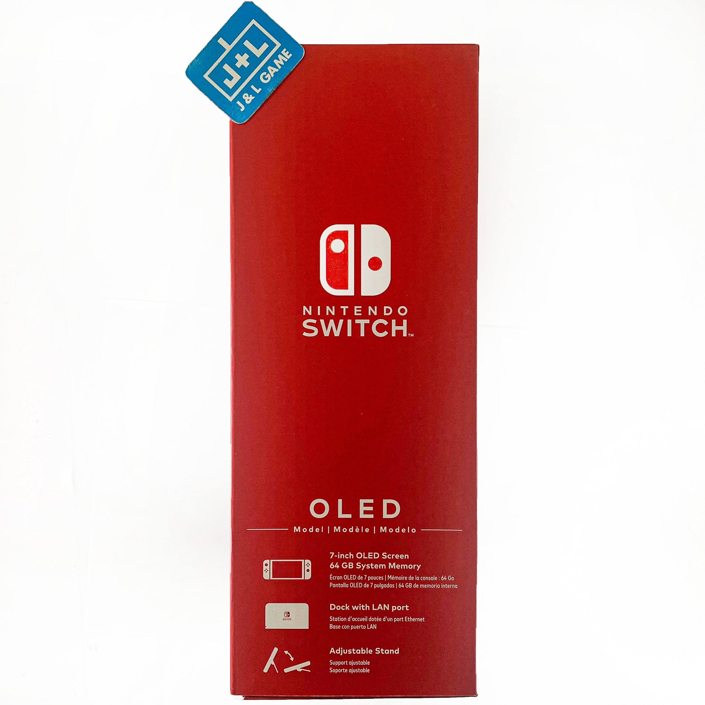 Nintendo Switch OLED Joy-Con - Neon Blue and Neon Red