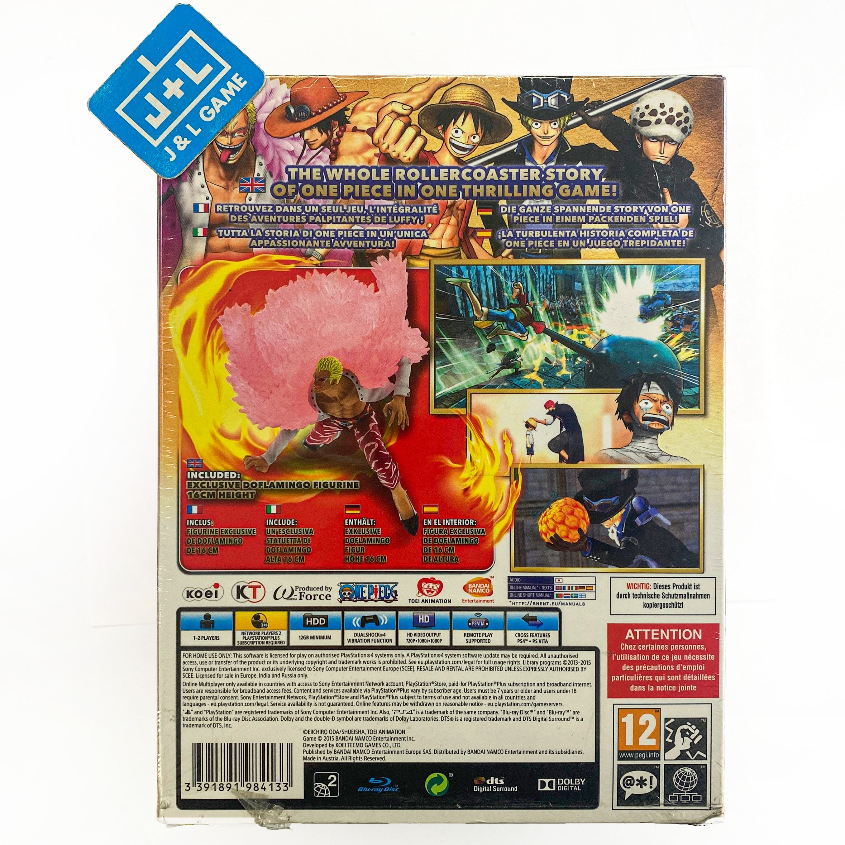 One Piece Pirate Warriors 3 (Doflamingo Edition) - (PS4) PlayStation 4 (European Import) Video Games BANDAI NAMCO Entertainment   