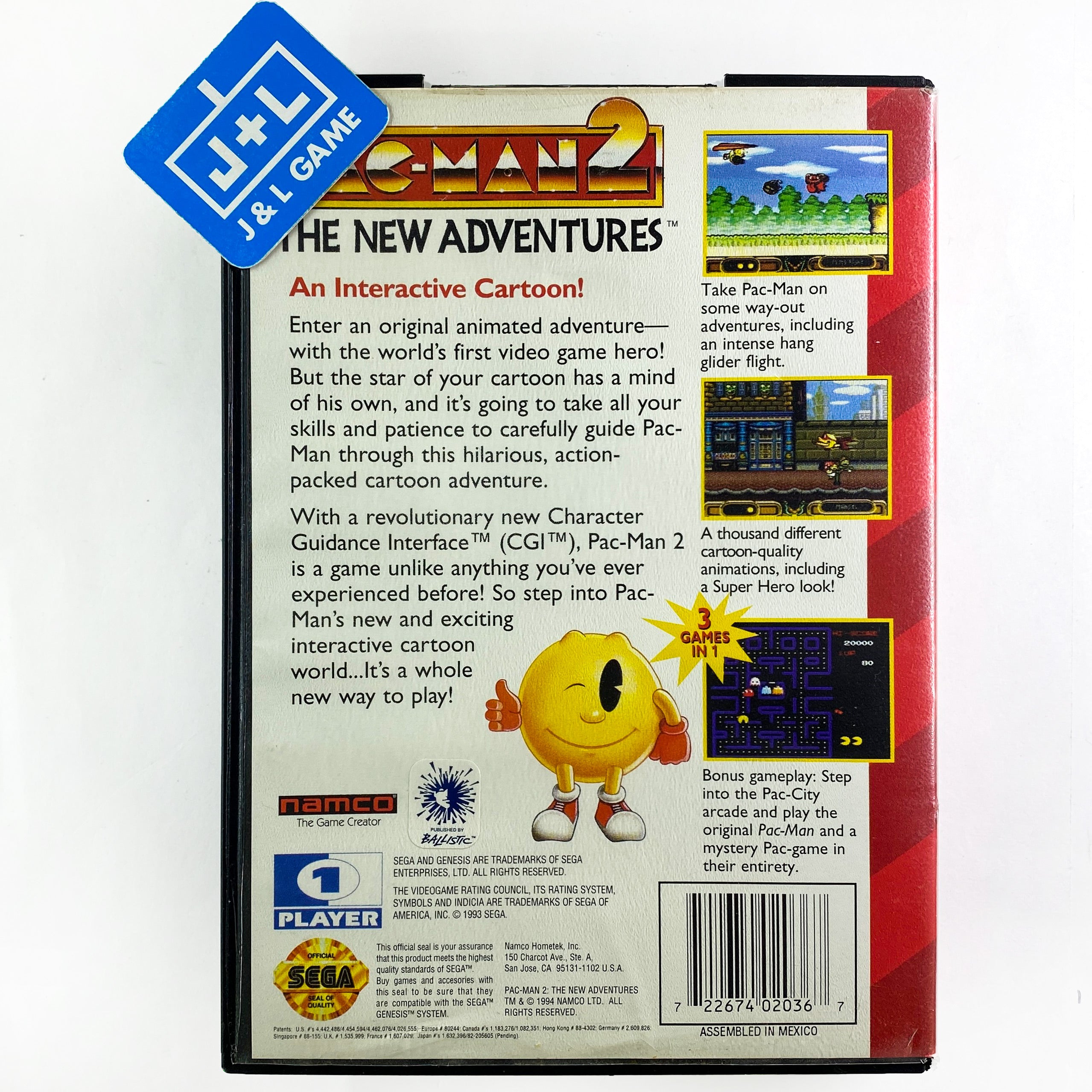 Pac-Man 2: The New Adventures - (SG) SEGA Genesis [Pre-Owned] Video Games Namco   