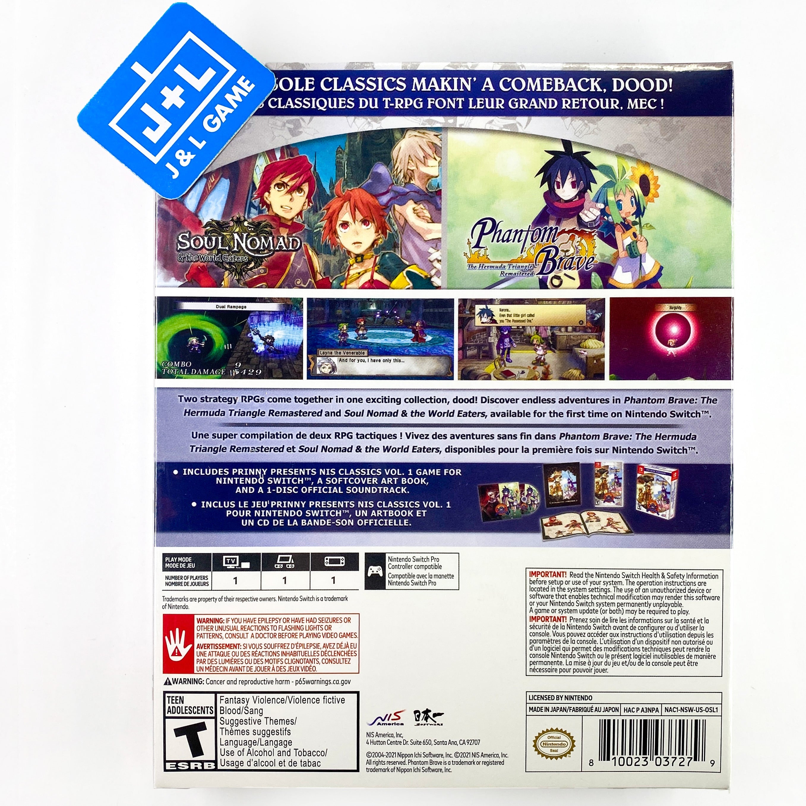 Prinny Presents NIS Classics Volume 1 Deluxe Edition - (NSW) Nintendo Switch [Pre-Owned] Video Games NIS America   