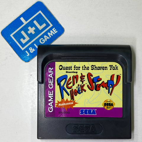 Quest for the Shaven Yak starring Ren & Stimpy - SEGA GameGear [Pre-Owned] Video Games Sega   