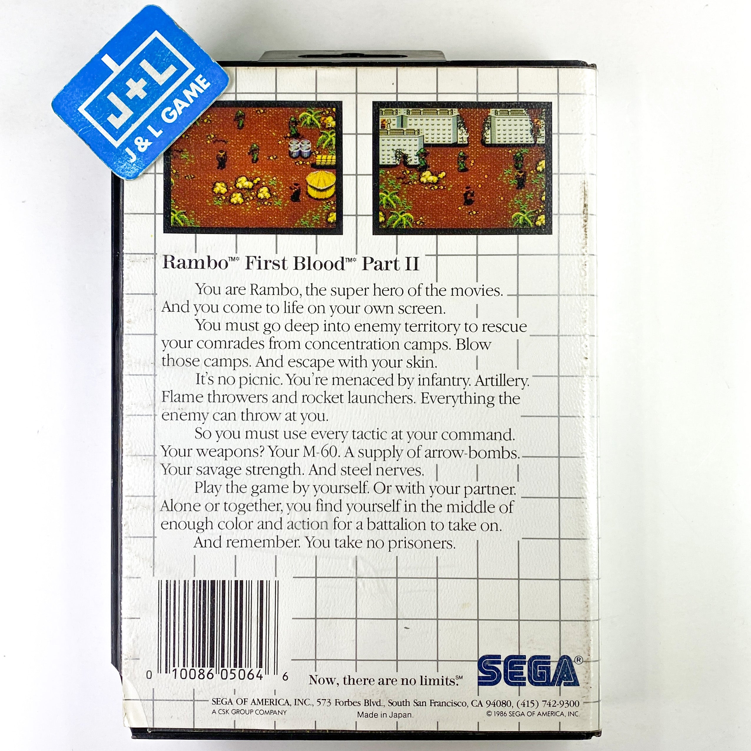 Rambo: First Blood Part II - SEGA Master System [Pre-Owned] Video Games Sega   