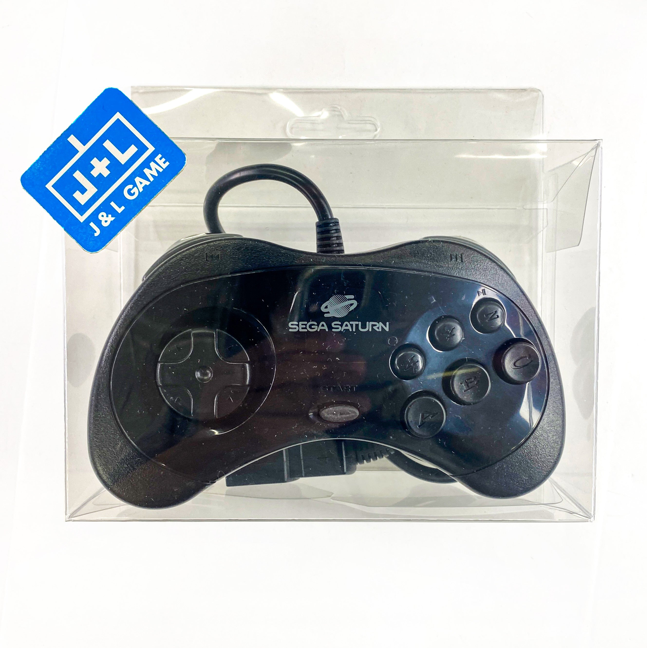 Sega Saturn Official Controller Pad (Black) - (SS) Sega Saturn [Pre-Owned] Accessories SEGA   