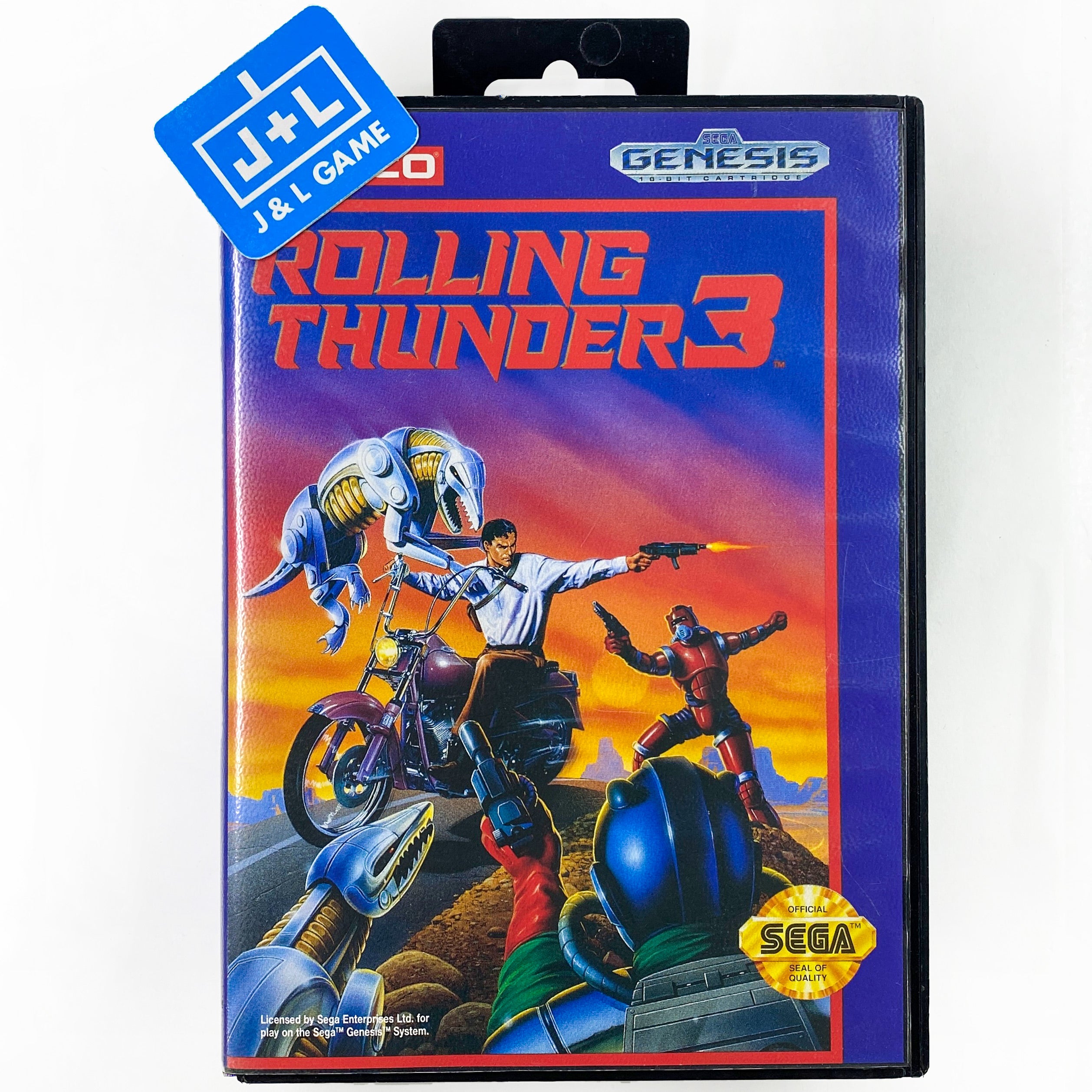 Rolling Thunder 3 - SEGA Genesis [Pre-Owned] Video Games Namco   