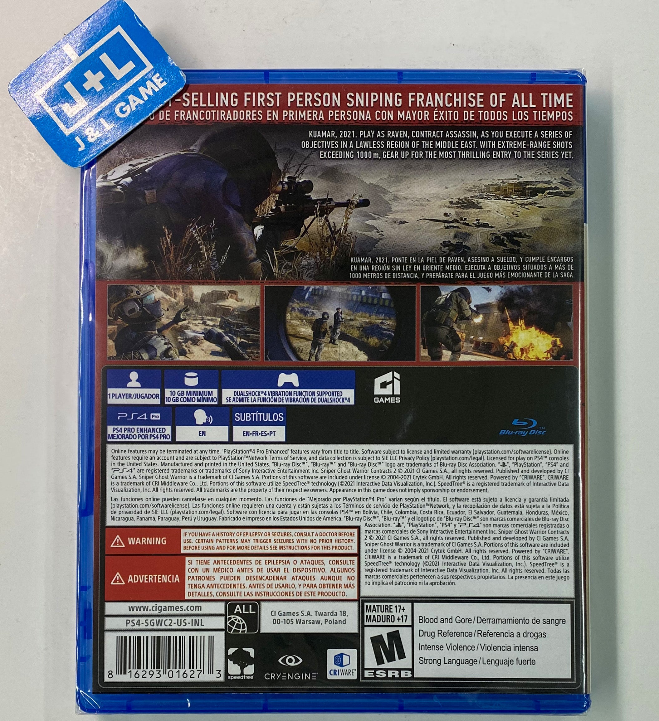 Sniper: Ghost Warrior - Contracts 2 - PlayStation 4 Video Games CI Games   
