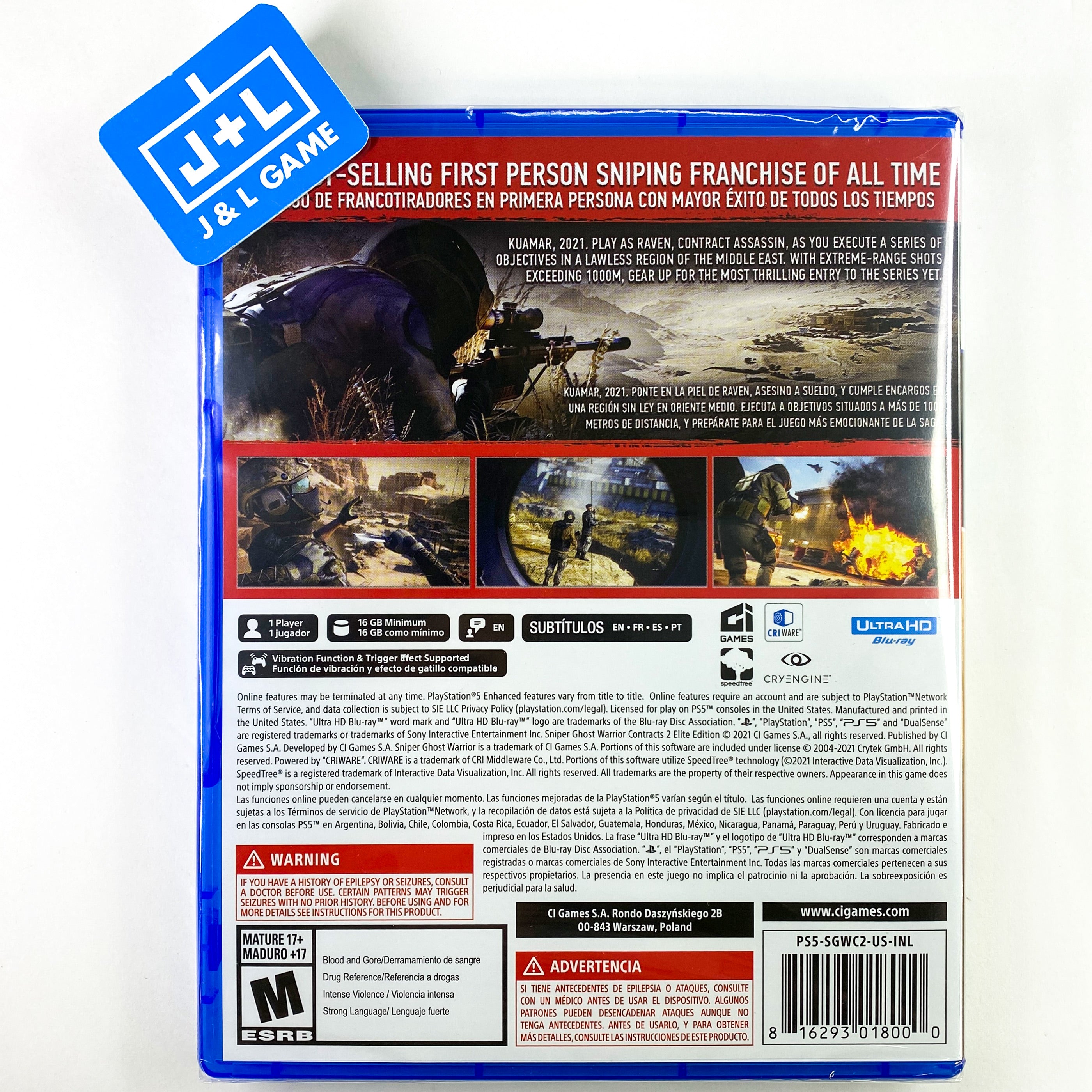 Sniper: Ghost Warrior Contracts 2 (Elite Edition) - (PS5) PlayStation 5 Video Games CI Games   