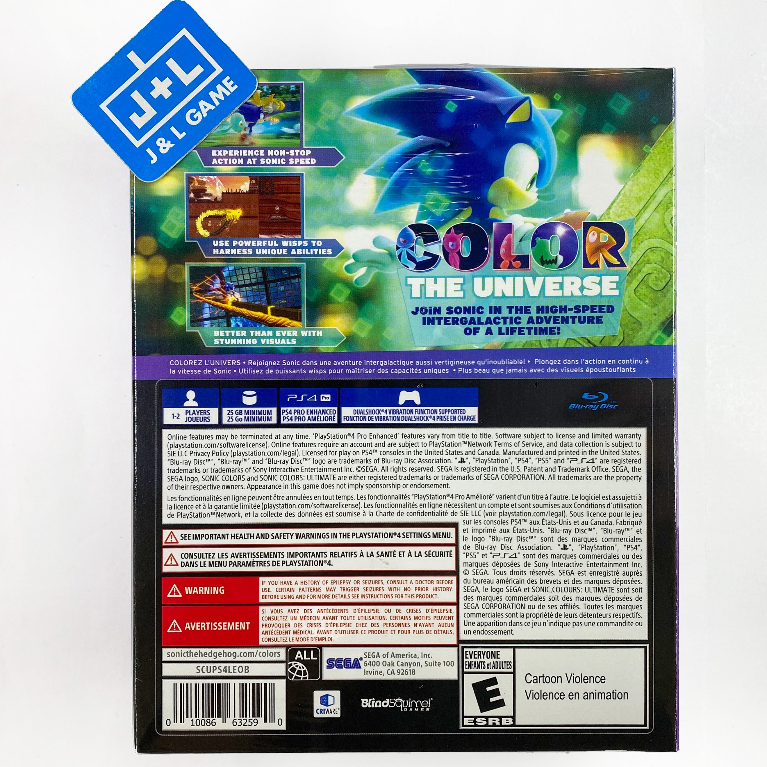 Sonic Colors Ultimate: Launch Edition - (PS4) PlayStation 4 Video Games SEGA   