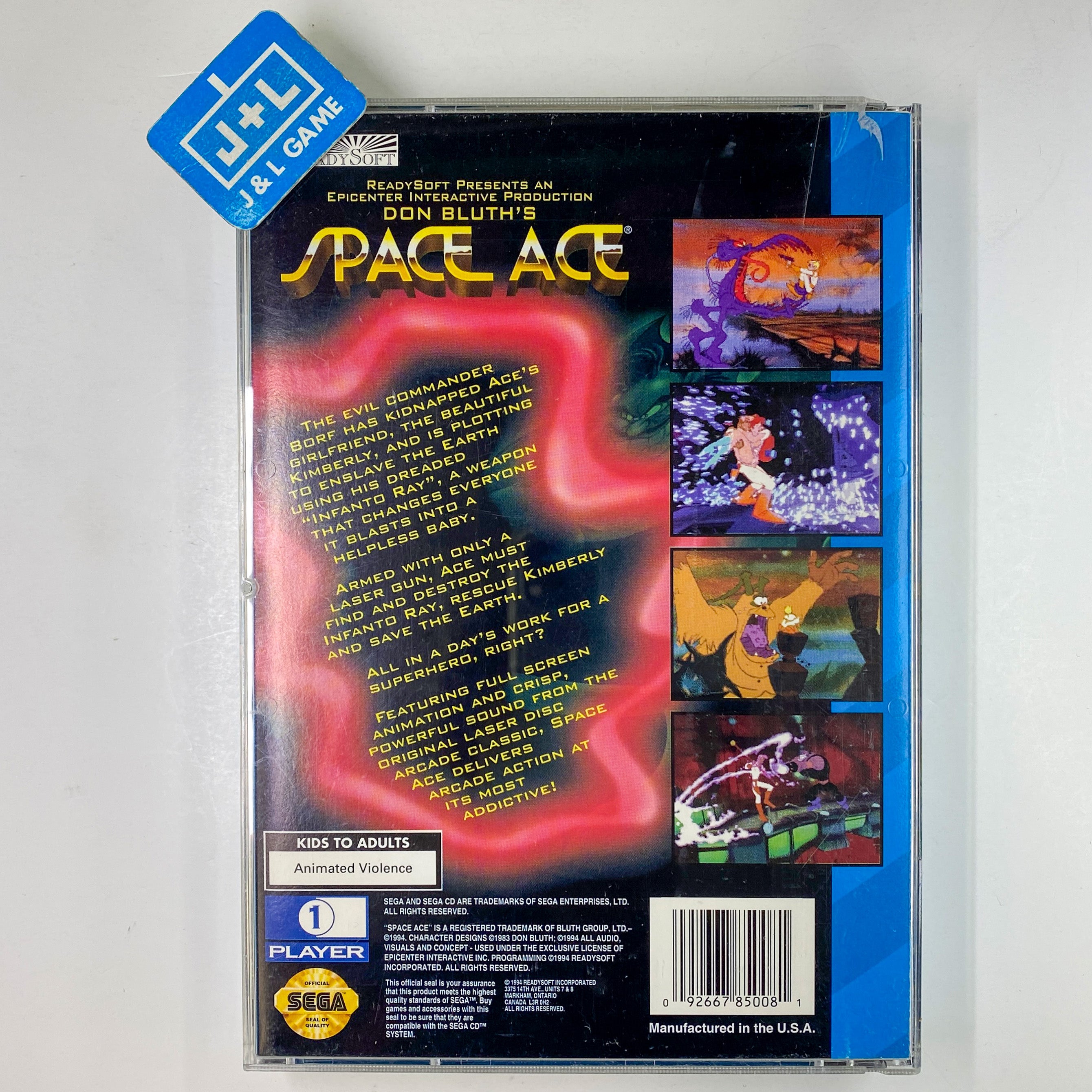 Space Ace - SEGA CD [Pre-Owned] Video Games ReadySoft   