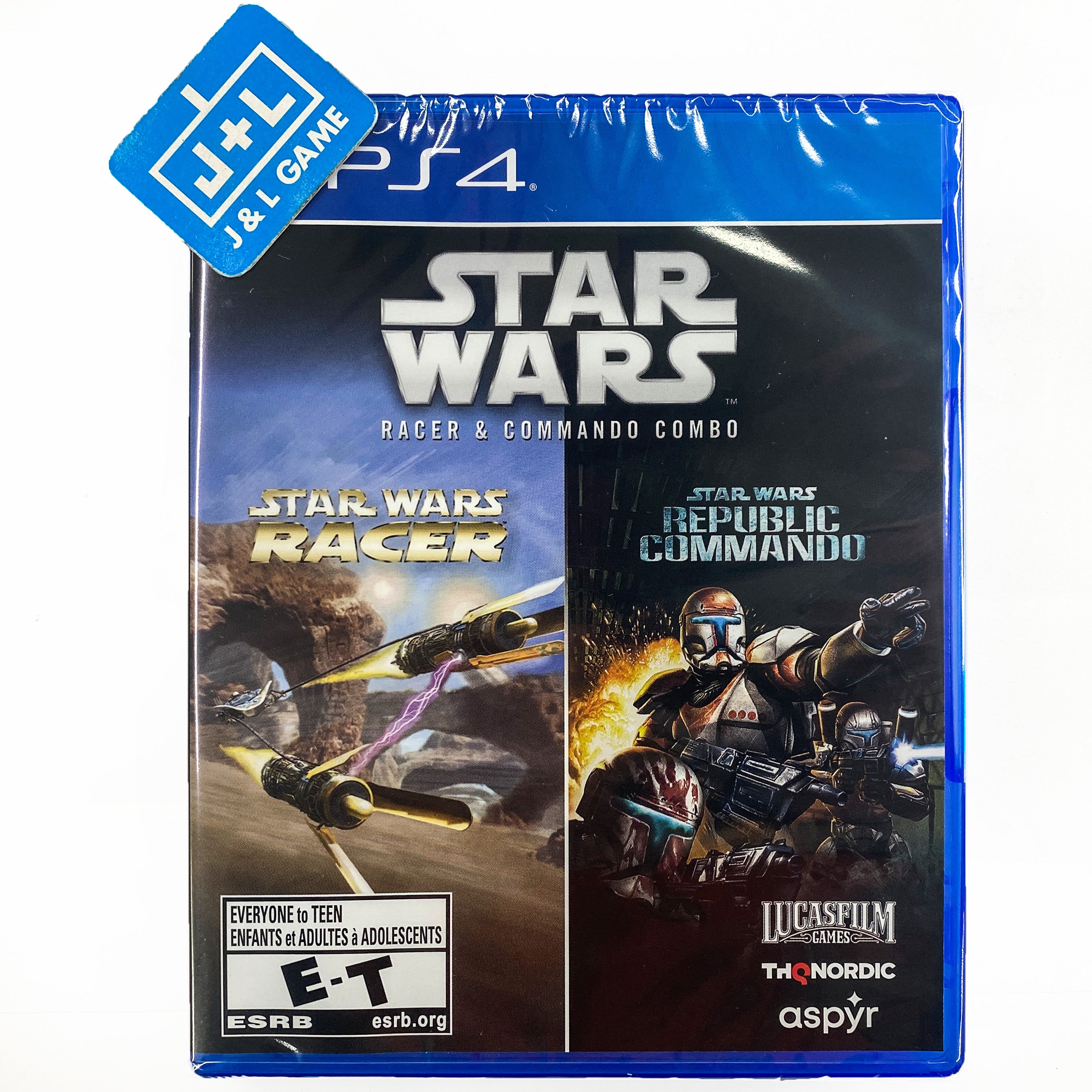 Star Wars Racer and Commando Combo - (PS4) PlayStation 4 Video Games THQ Nordic   