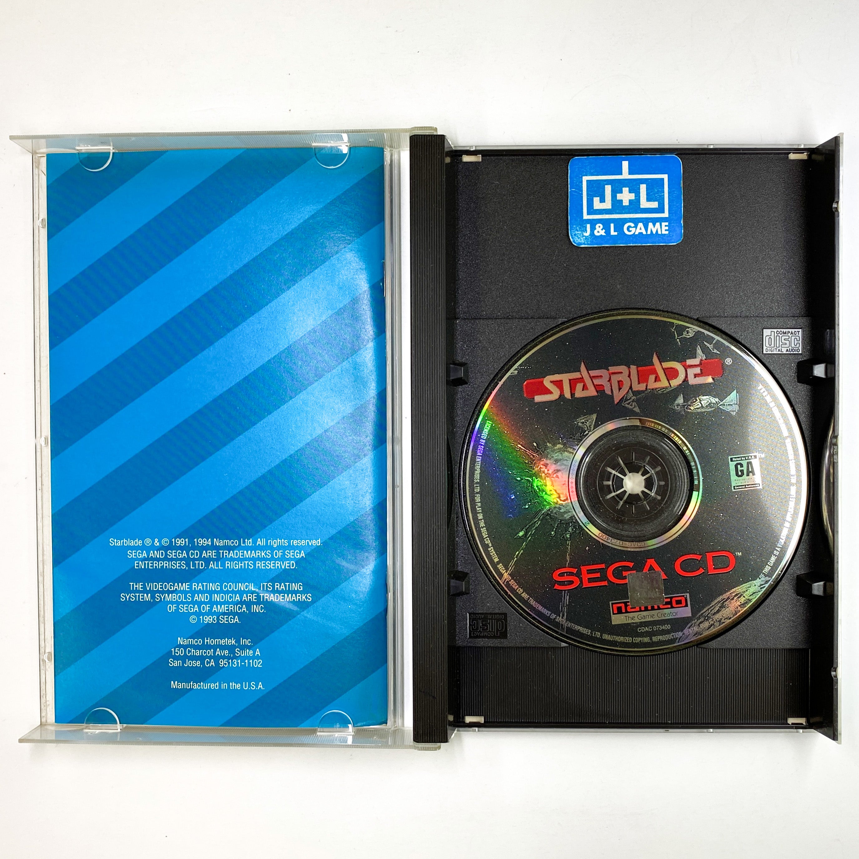 Starblade - SEGA CD [Pre-Owned] Video Games Namco   