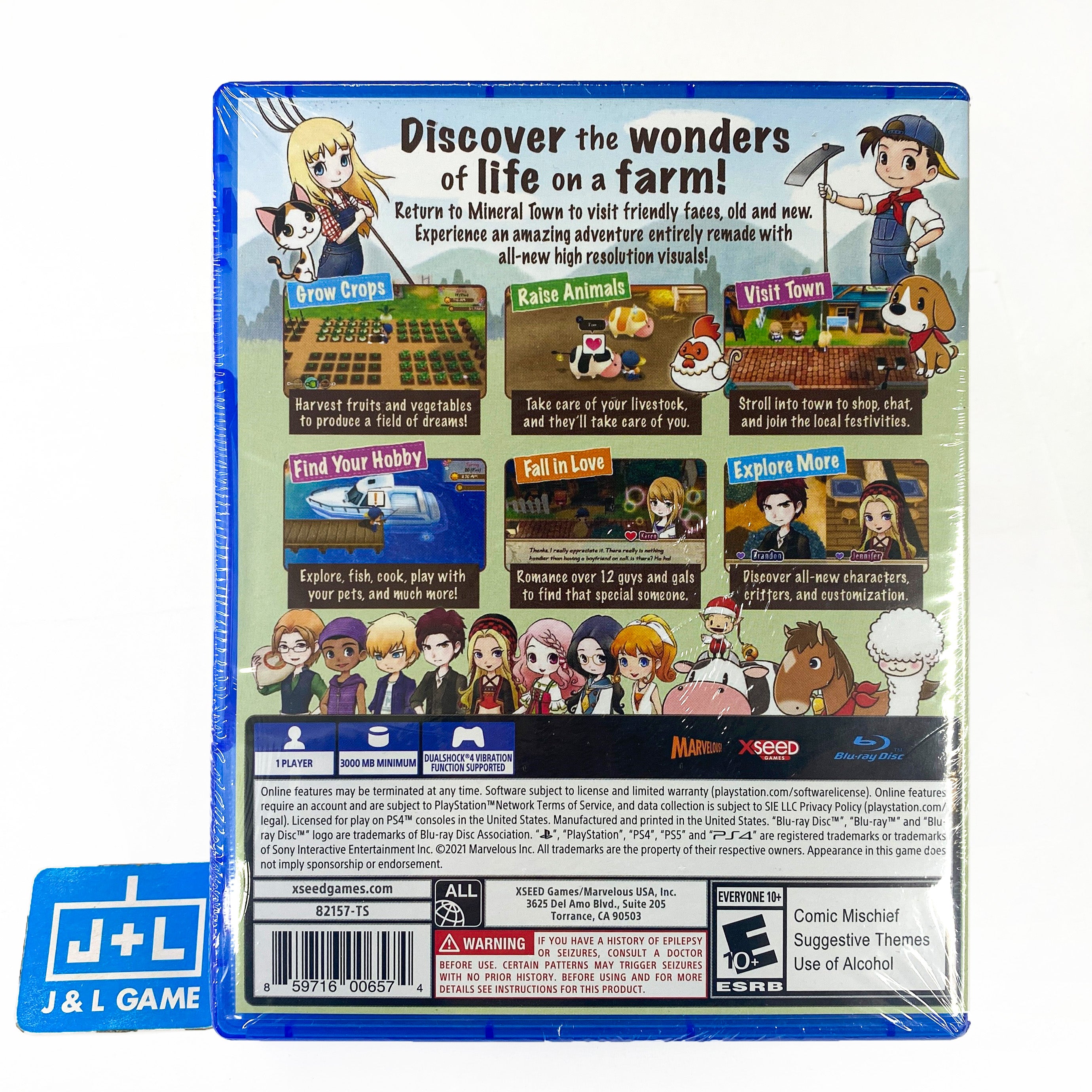 Story of Seasons: Friends of Mineral Town - (PS4) PlayStation 4 Video Games Xseed   