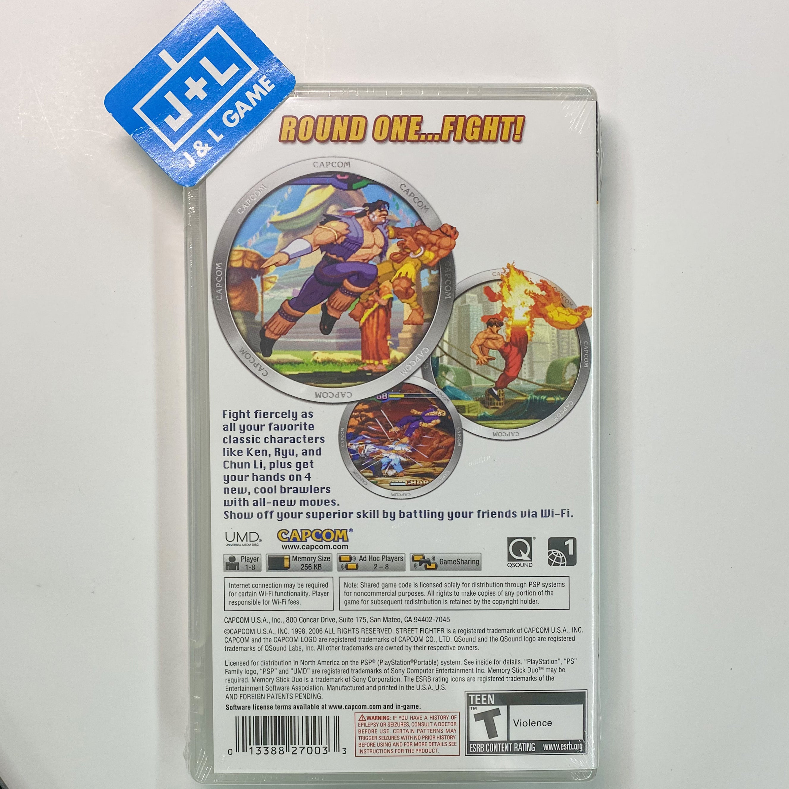 Street Fighter Alpha 3 Max (Favorites) - Sony PSP Video Games Capcom   