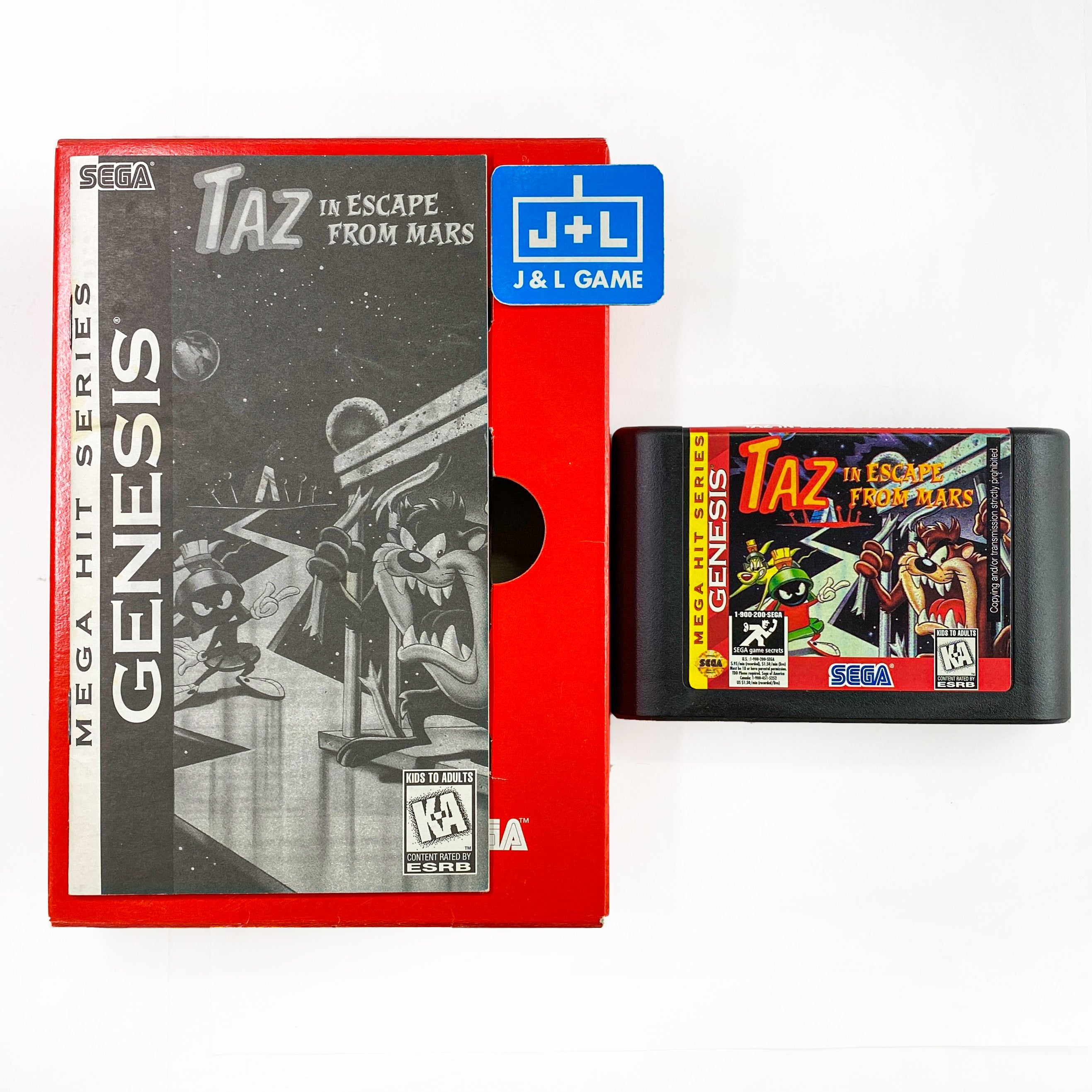 Taz in Escape From Mars (Mega Hit Series) - SEGA Genesis [Pre-Owned] Video Games Ballistic   