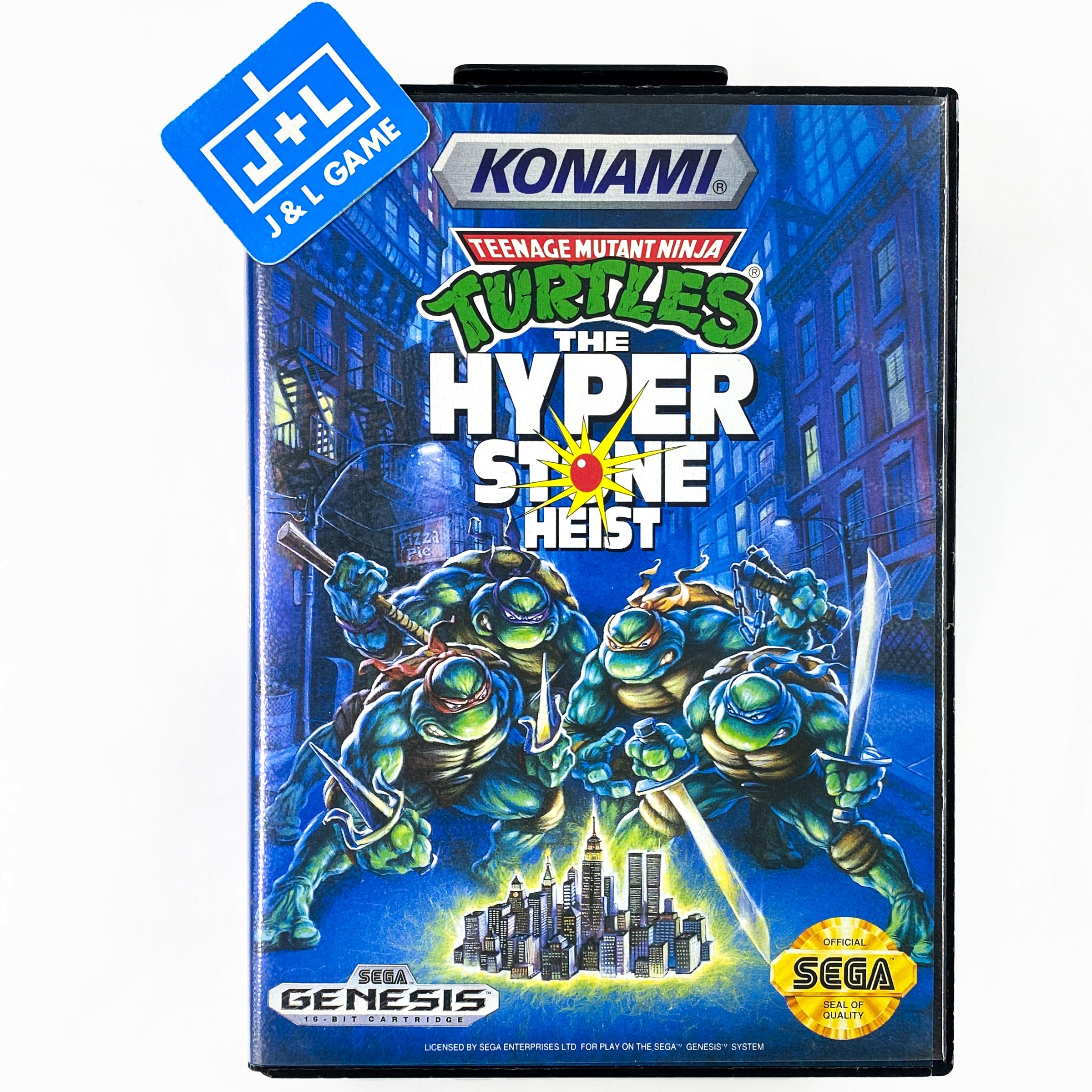 Teenage Mutant Ninja Turtles: The Hyperstone Heist - (SG) SEGA Genesis [Pre-Owned] Video Games Konami   