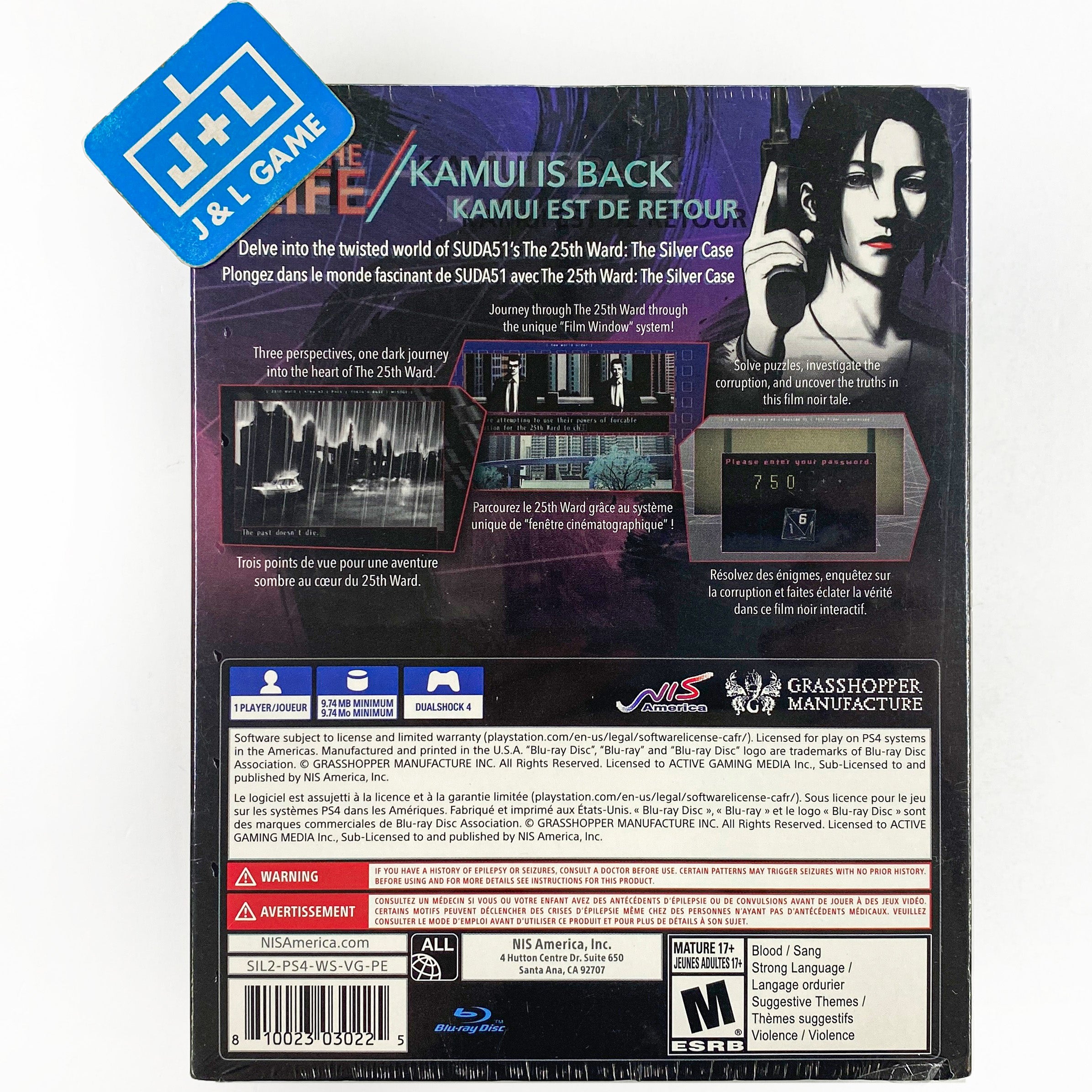 The 25th Ward: The Silver Case (Limited Edition) - (PS4) PlayStation 4 Video Games NIS America   