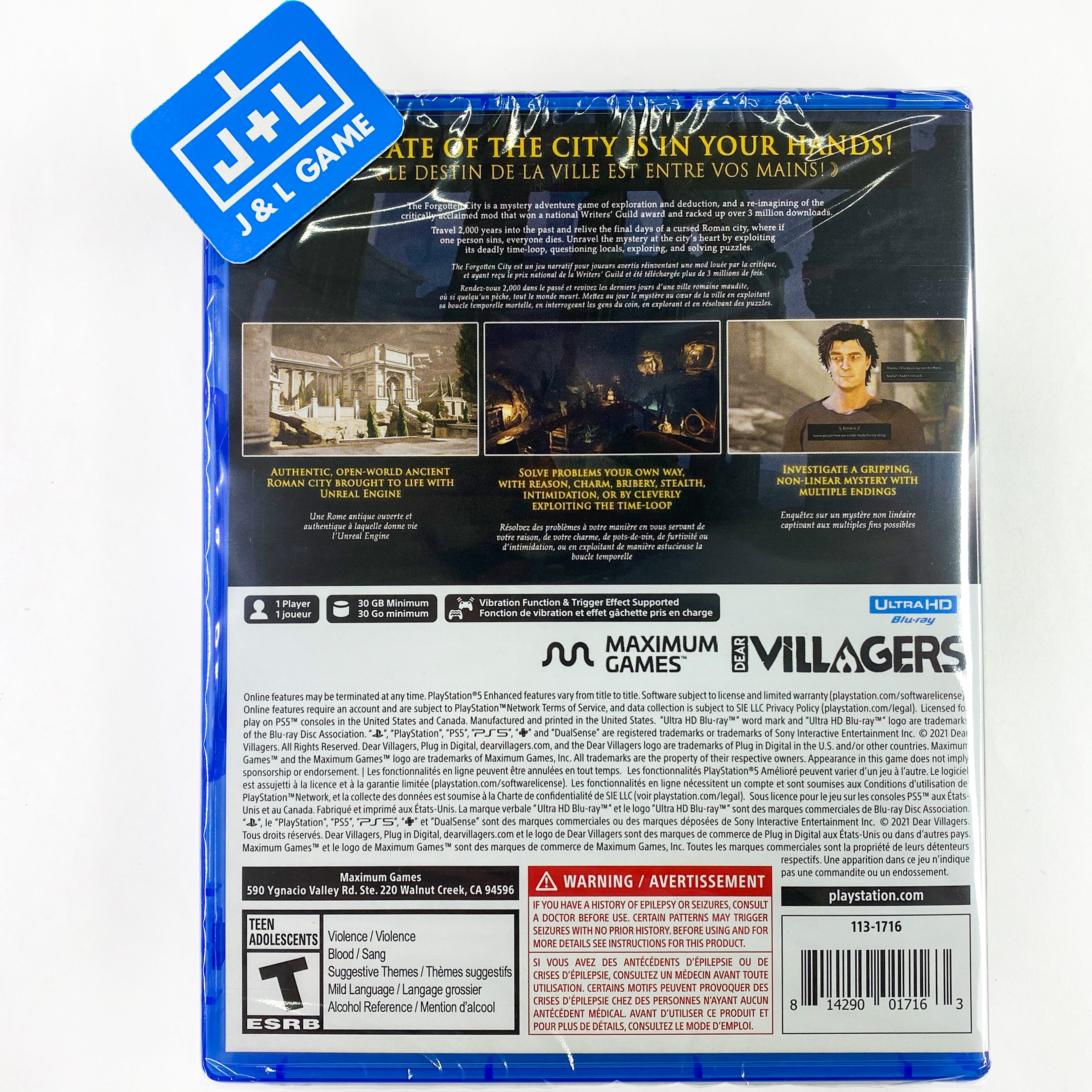 The Forgotten City PS5 sur Playstation 5 - Jeux vidéo | fnac Suisse The Forgotten City PS5 sur Playstation 5 - Jeux vidéo | fnac Suisse