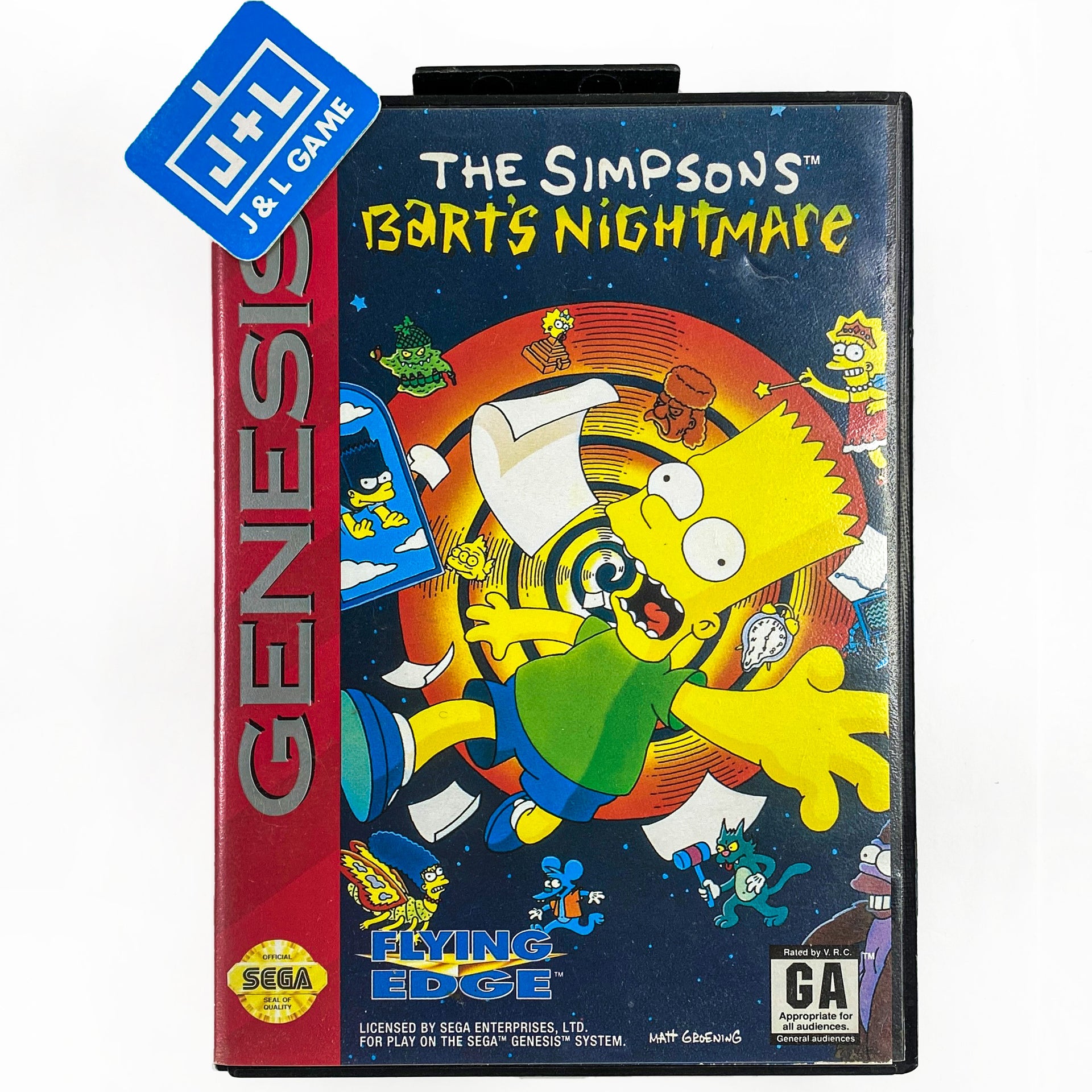 The Simpsons: Bart's Nightmare (SG) SEGA Genesis [Pre-Owned