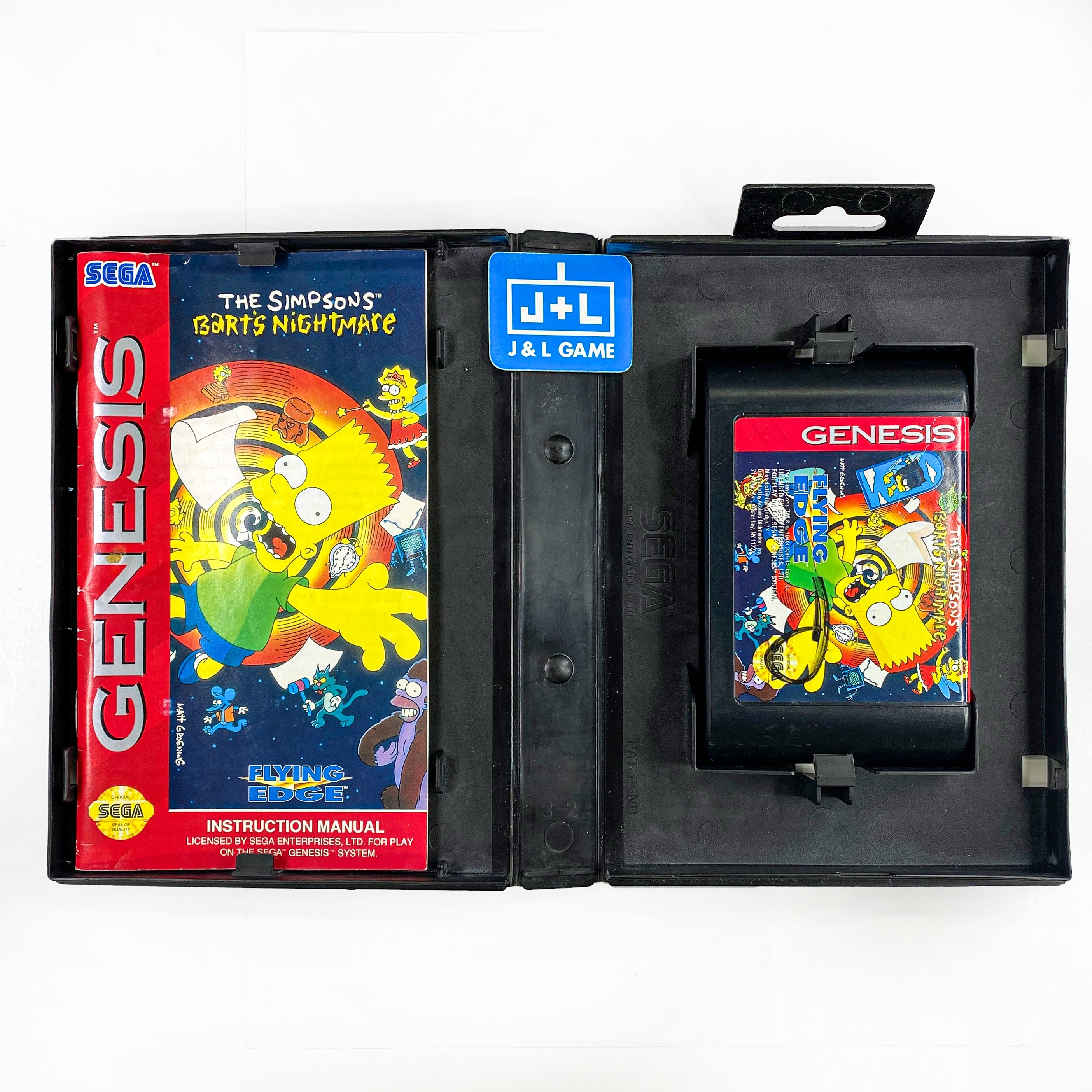 The Simpsons: Bart's Nightmare - (SG) SEGA Genesis [Pre-Owned] Video Games Flying Edge