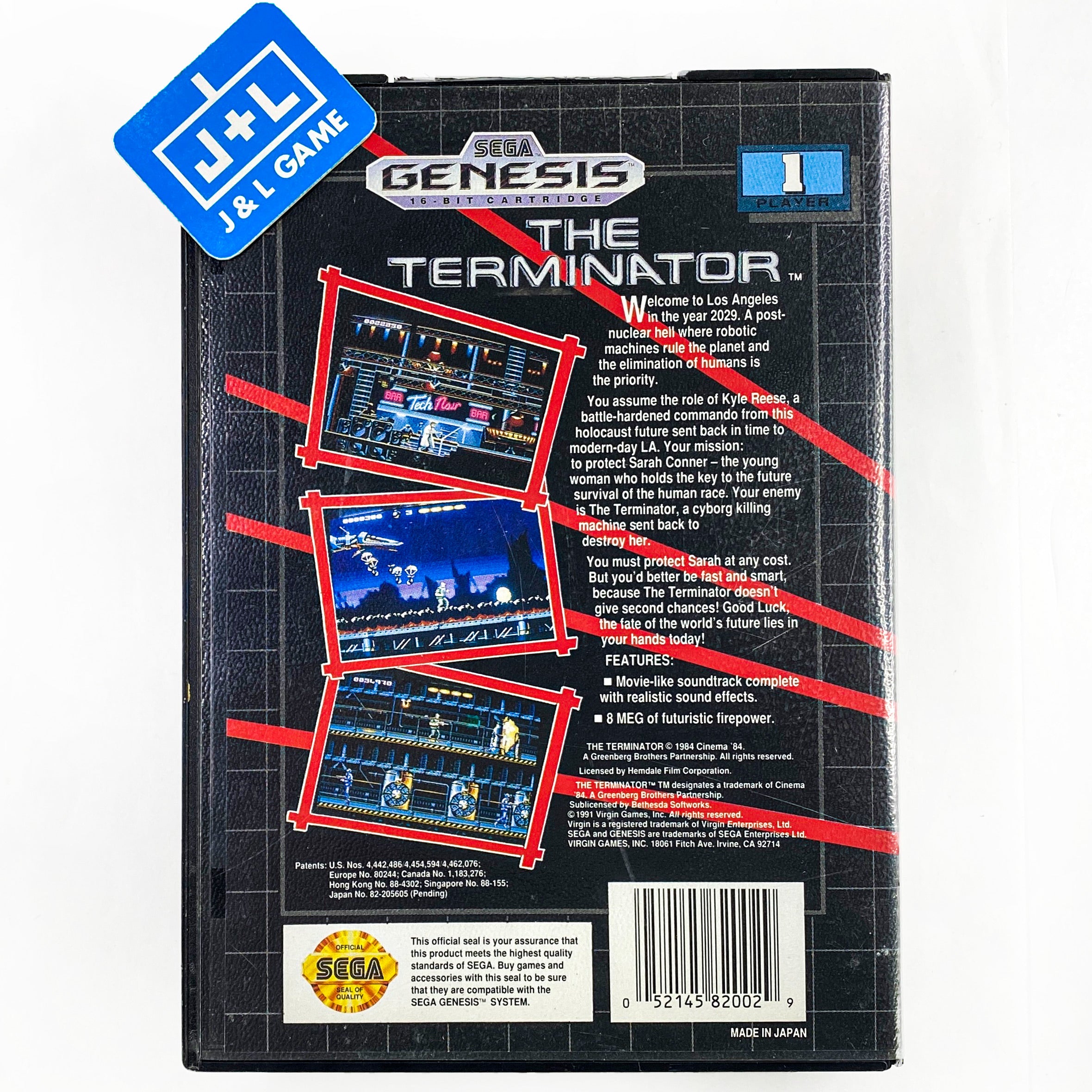 The Terminator - SEGA Genesis [Pre-Owned] Video Games Virgin Interactive   