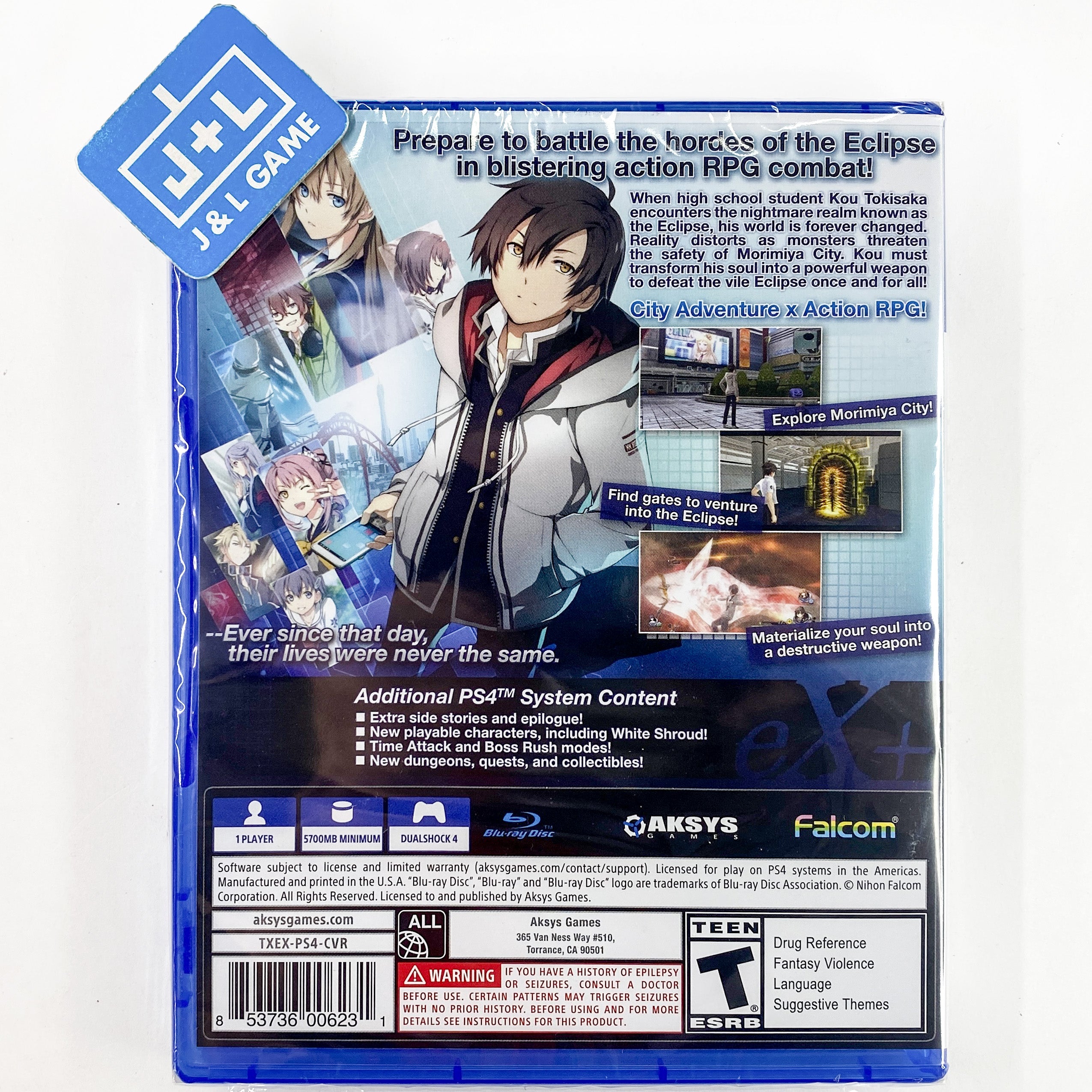 Tokyo Xanadu eX+ - PlayStation 4 Video Games Aksys   