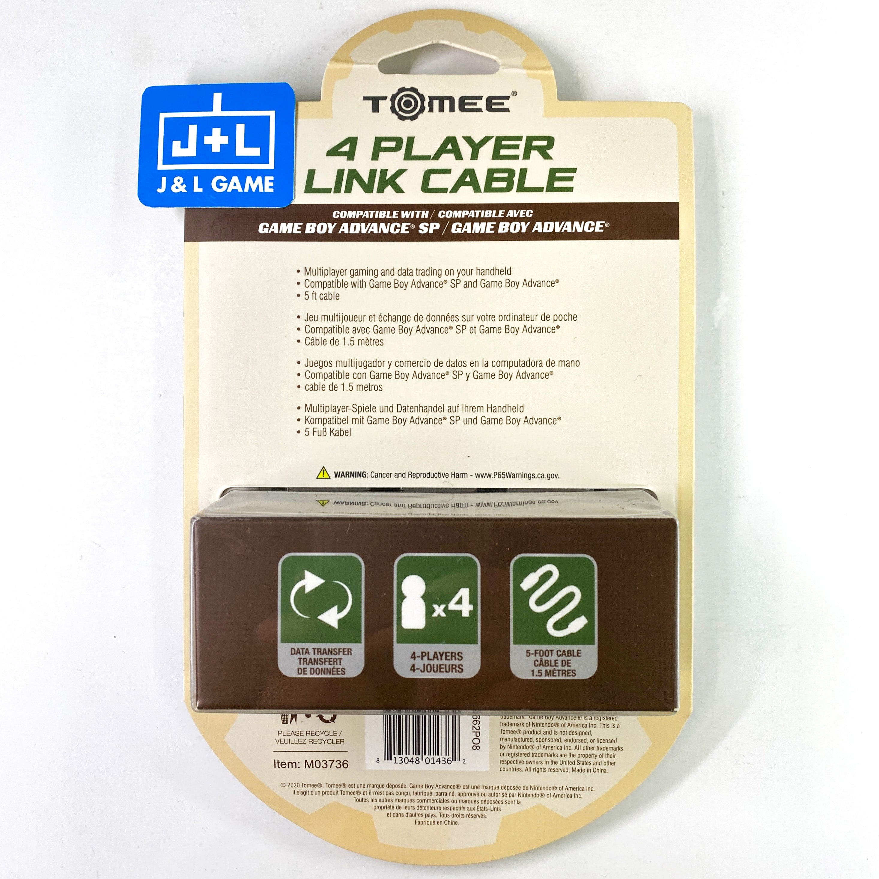 Tomee 4 Player Link Cable - (GBA) Game Boy Advance Accessories Tomee   