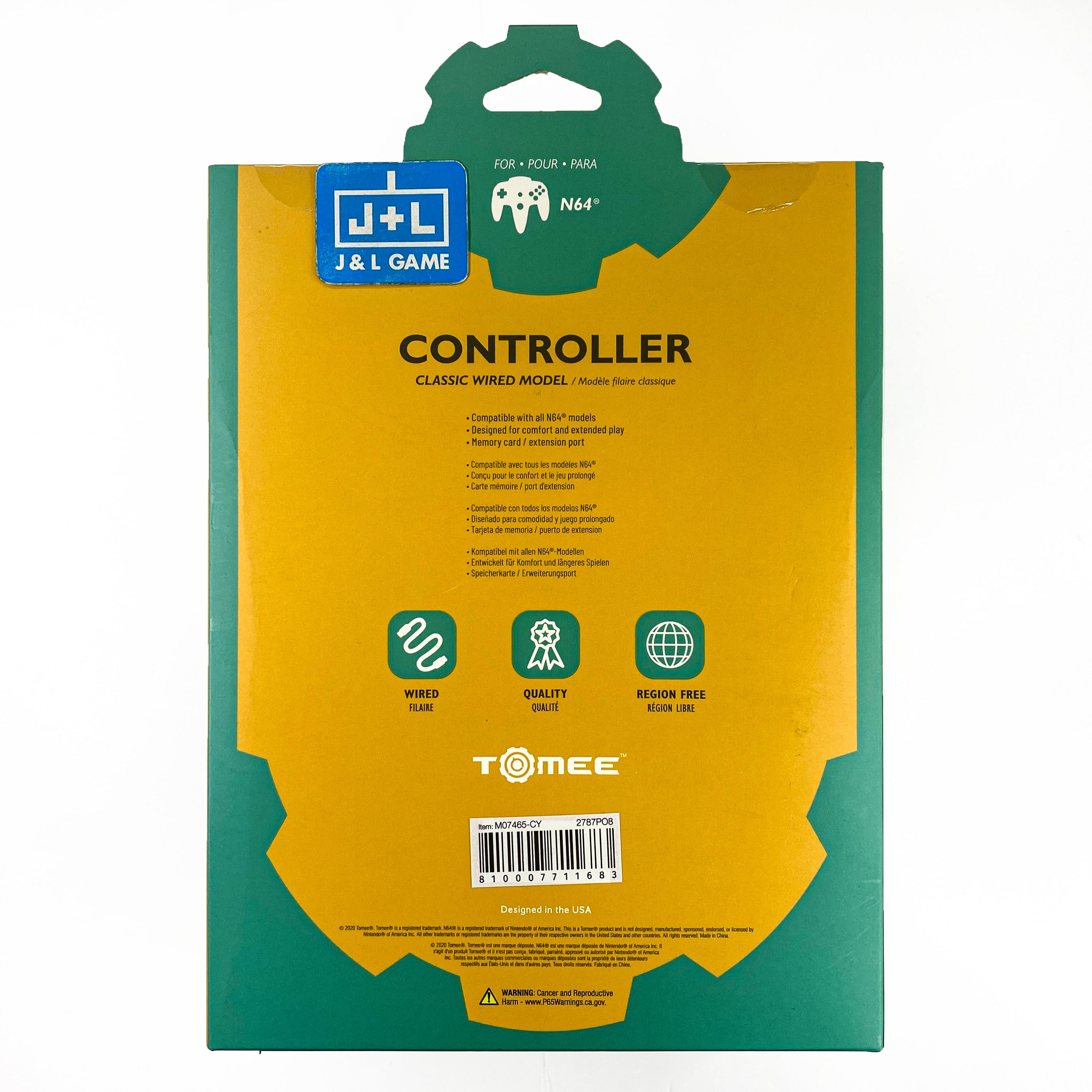 Tomee N64 Wired Controller (Cyanine/Jungle) - (N64) Nintendo 64 Accessories Tomee   