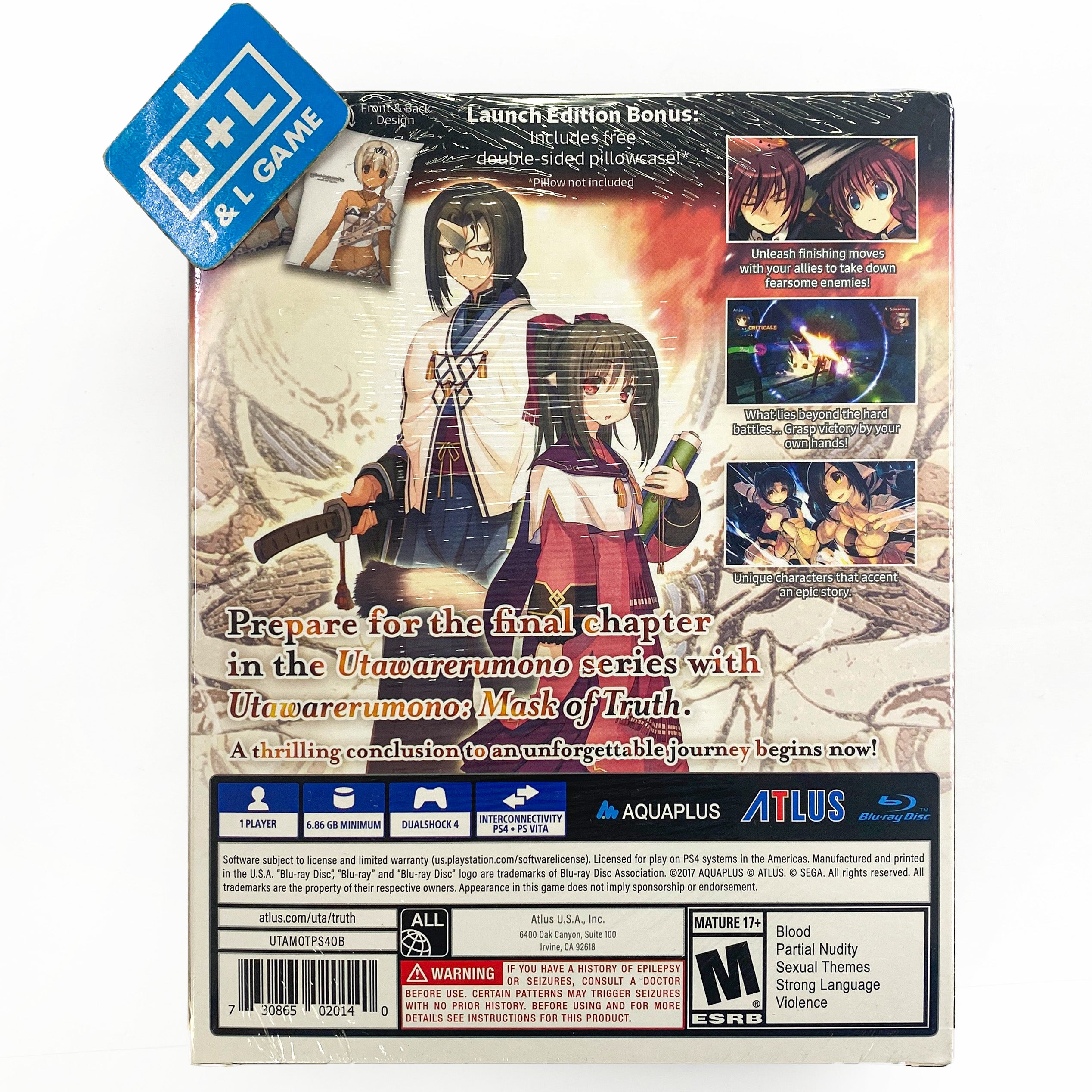 Utawarerumono: Mask of Truth (Launch Edition) - (PS4) PlayStation 4 Video Games Aqua Plus   