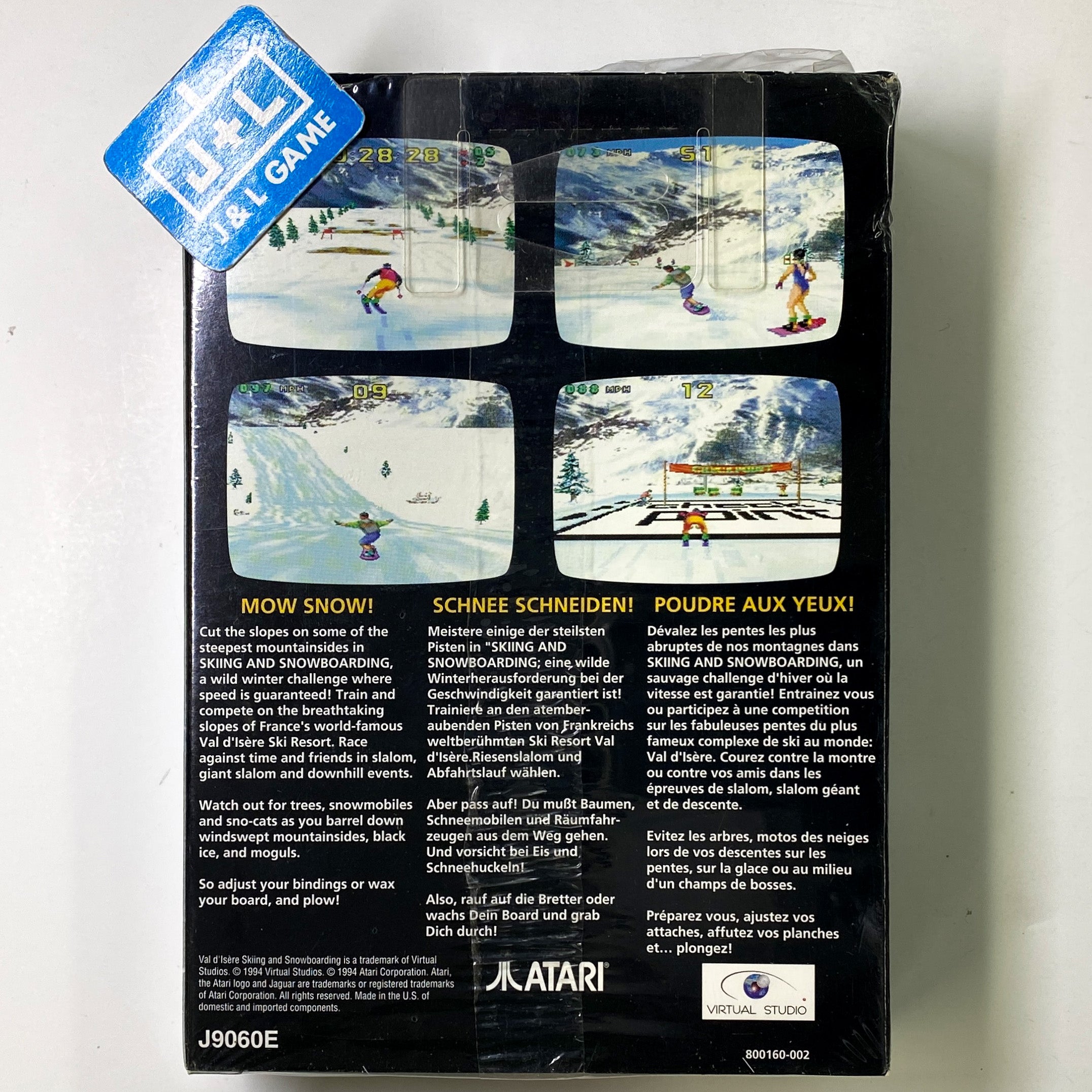 Val d'Isere Skiing and Snowboarding - Atari Jaguar Game Val d'Isere Skiing and Snowboarding - Atari Jaguar Game