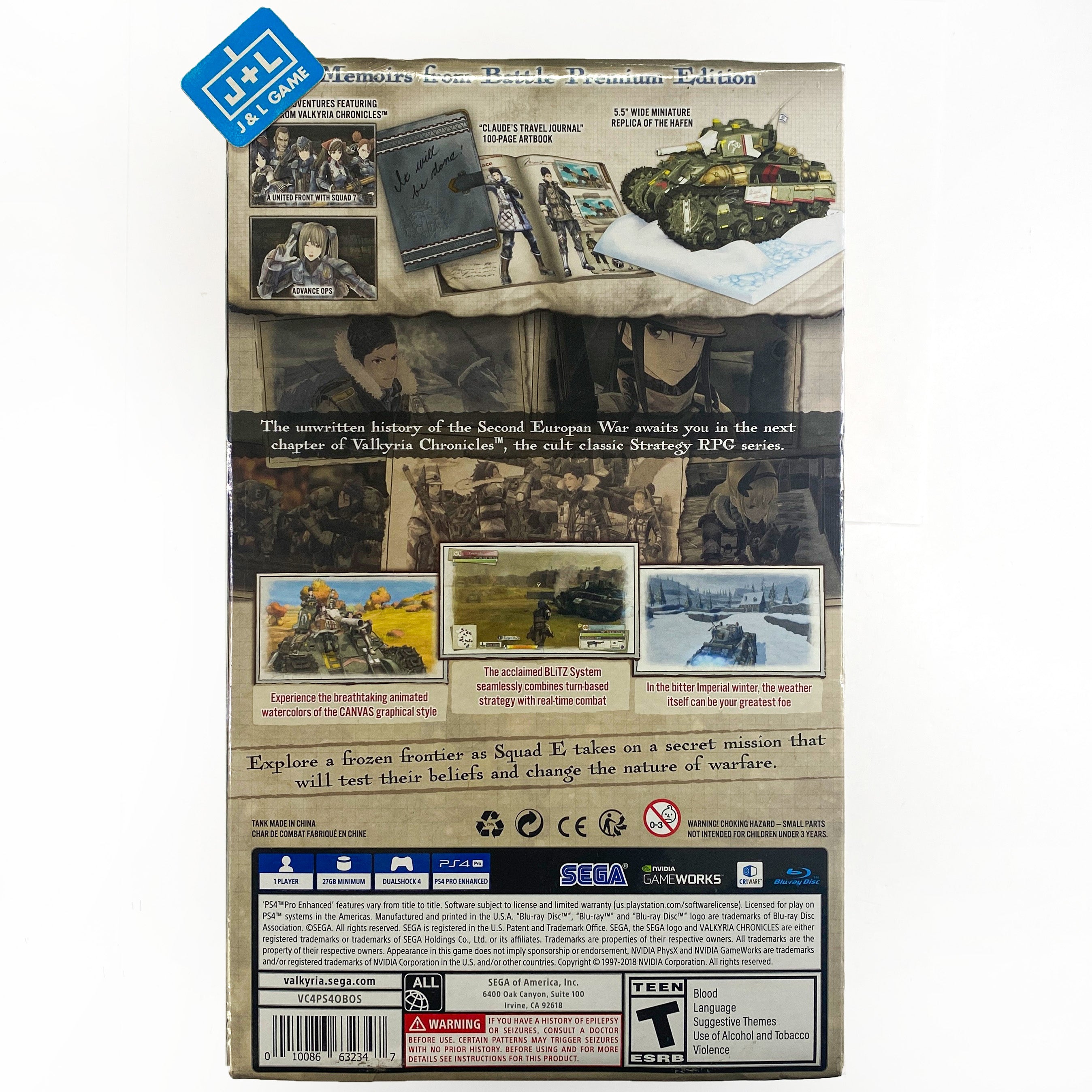 Valkyria Chronicles 4 (Memoirs From Battle Edition) - (PS4) PlayStation 4 Video Games SEGA   