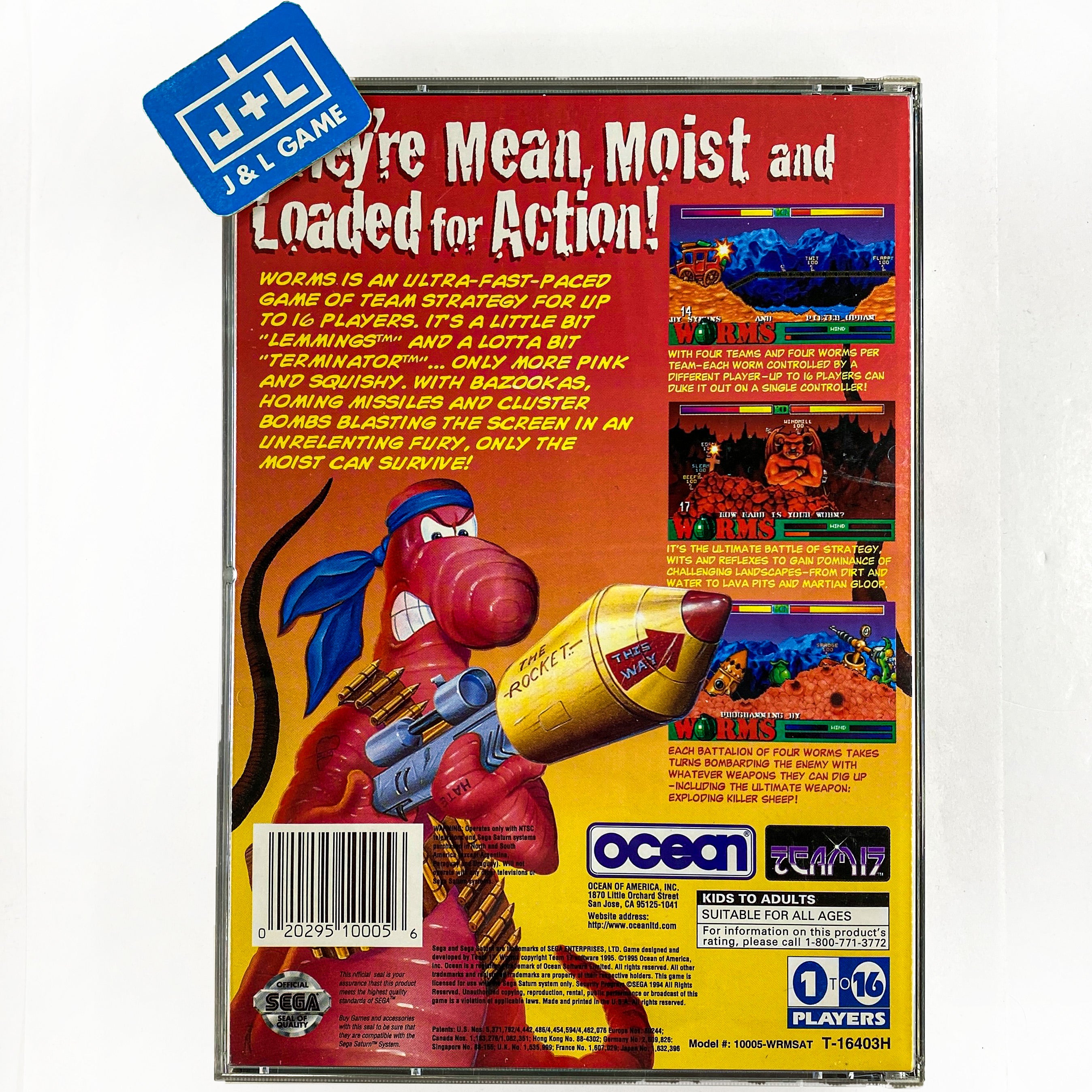 Worms - (SS) SEGA Saturn [Pre-Owned] Video Games Ocean   