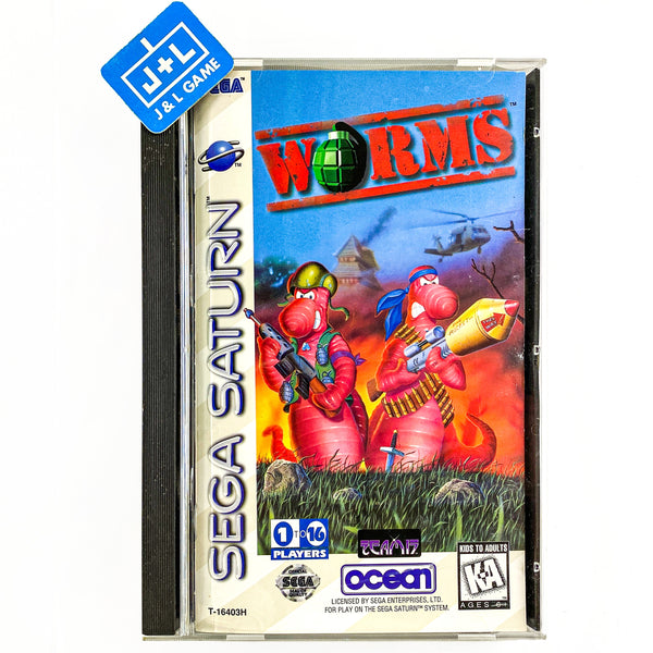 Worms Sur Sega Saturn - Complet CIB - PAL - Bon état - 1995