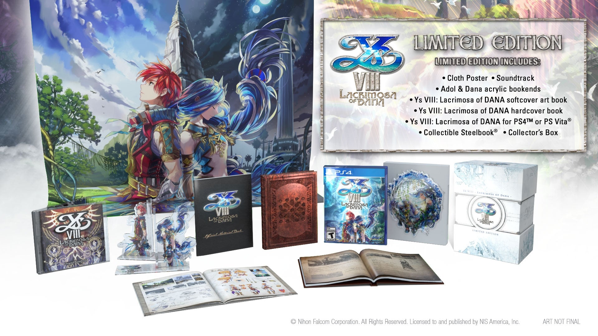 Ys VIII: Lacrimosa Of Dana Limited Edition - (PS4) PlayStation 4 Video Games J&L Game   
