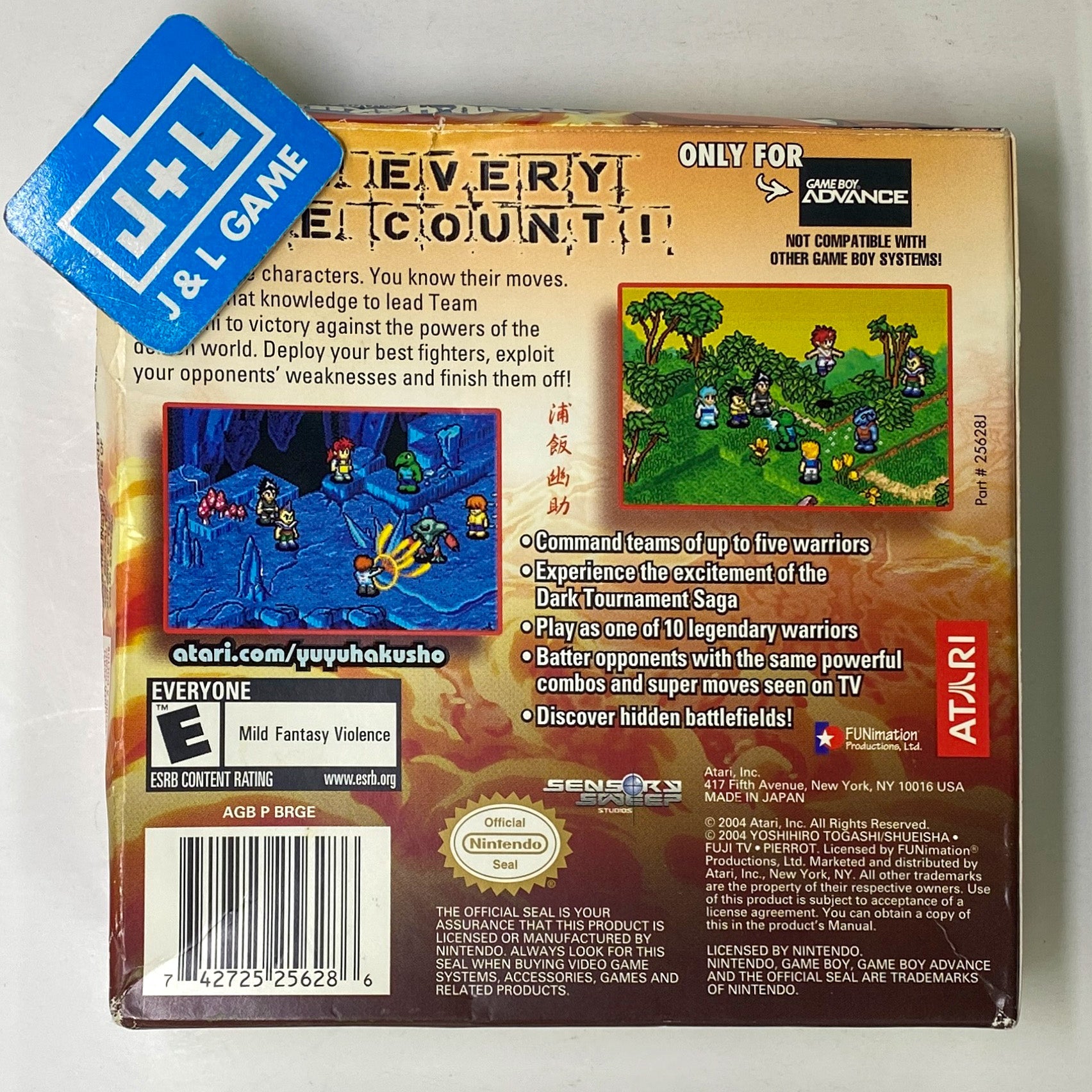 Yu Yu Hakusho - Ghost Files: Tournament Tactics - (GBA) Game Boy Advance [Pre-Owned] Video Games Atari SA   