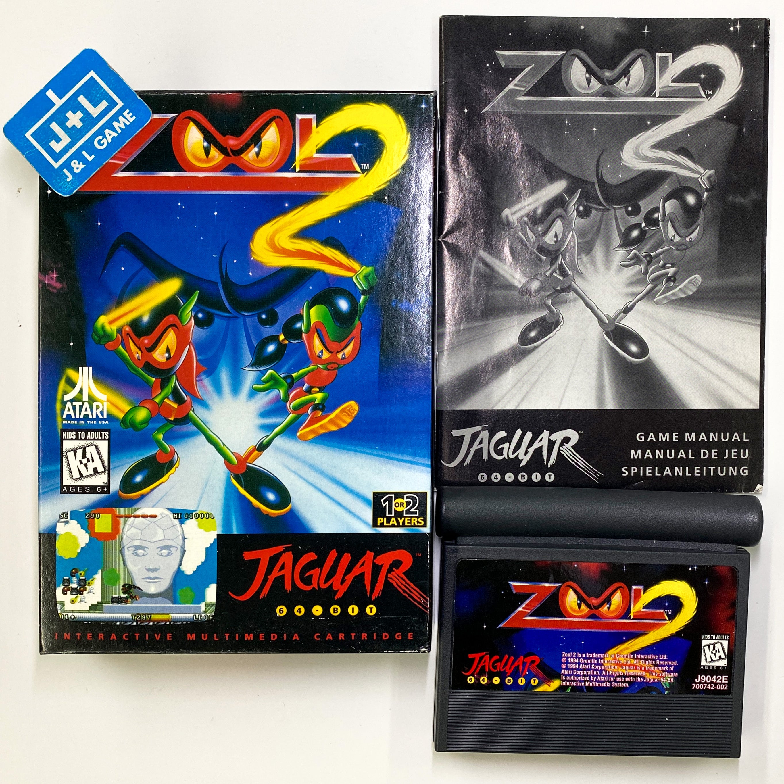 Zool 2 - Atari Jaguar [Pre-Owned] Video Games Atari Corporation   